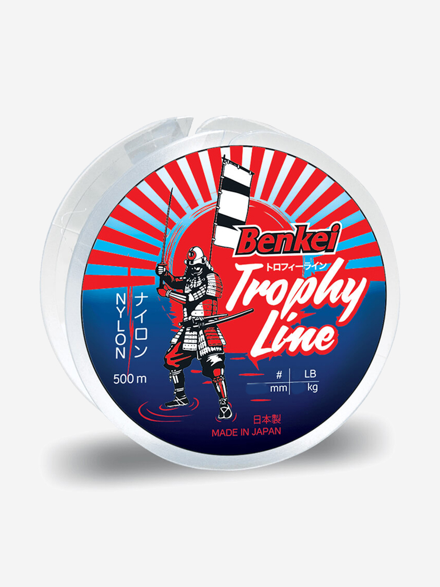 

Леска монофильная для рыбалки Benkei Trophy Line 500m прозрачный #4 (0,33mm), 8,6kg, Серебряный