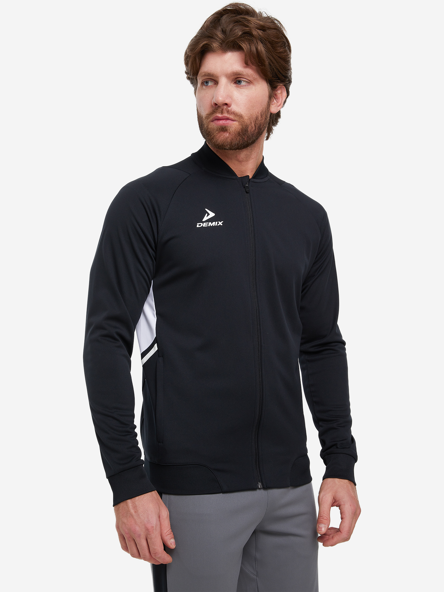 Изображение товара Футбольный джемпер Demix Midfielder мужской всесезонный с молнией