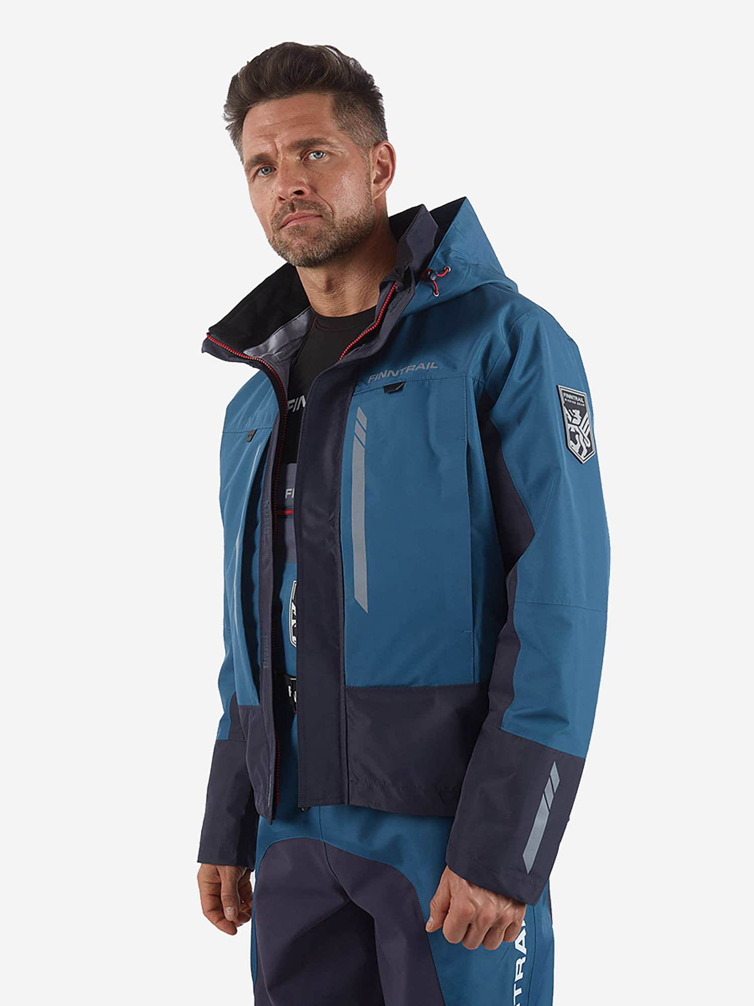 Куртка мужская мембранная FINNTRAIL Greenwood, Синий куртка софтшелл мужская finntrail tactic мульти