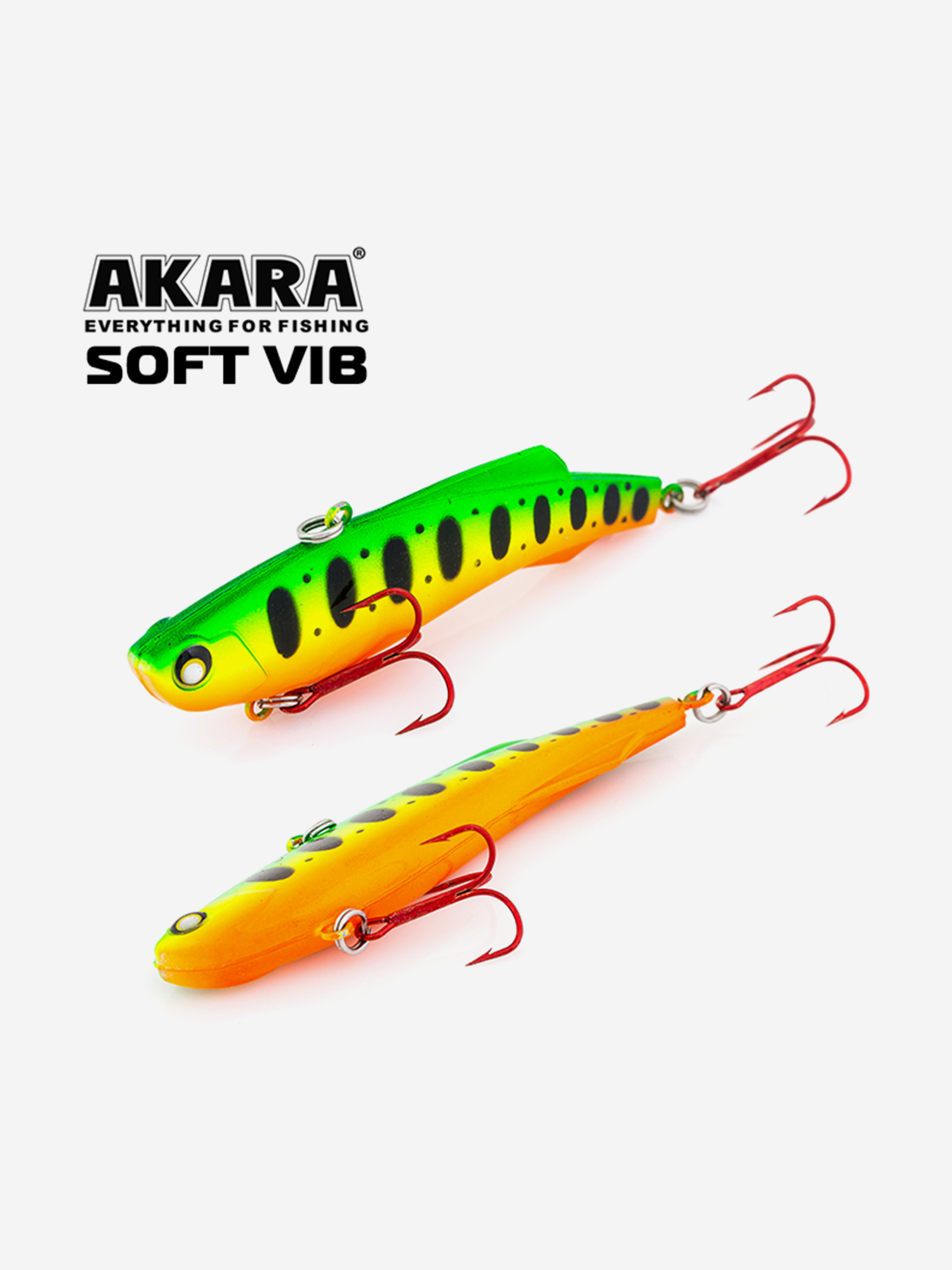 Изображение товара Воблер ратлин Akara Soft Vib 95мм 29г A140 виб зимний на щуку, судака