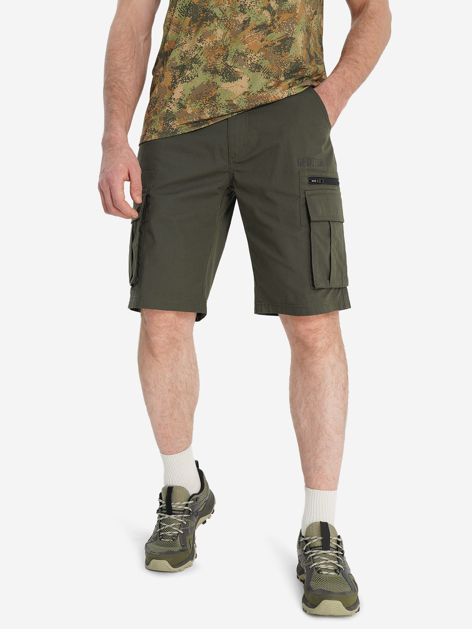 Изображение товара Мужские летние шорты для рыбалки и охоты Geotech средний покрой