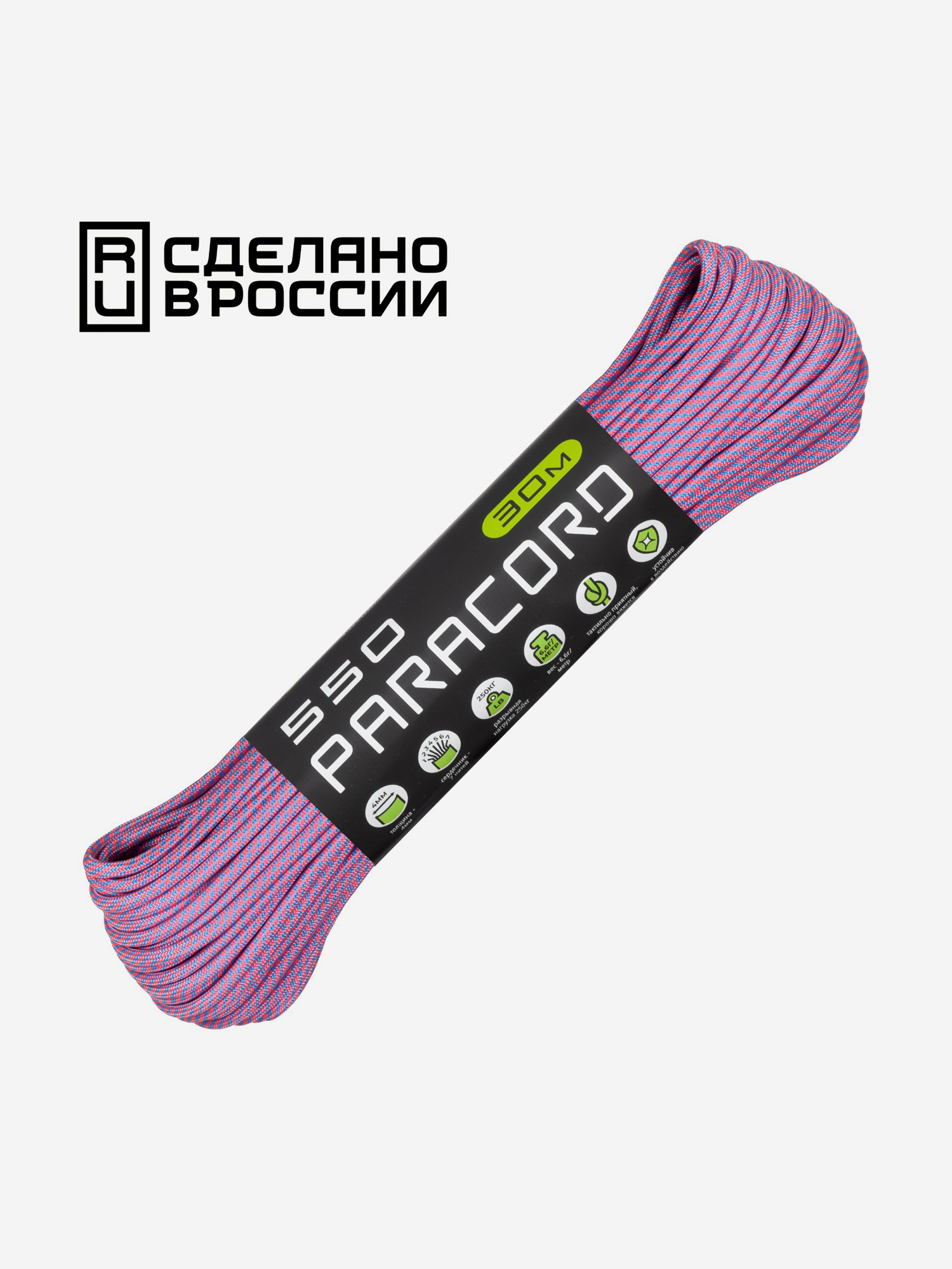 

Паракорд 550 CORD nylon 30м RUS (candy), Розовый