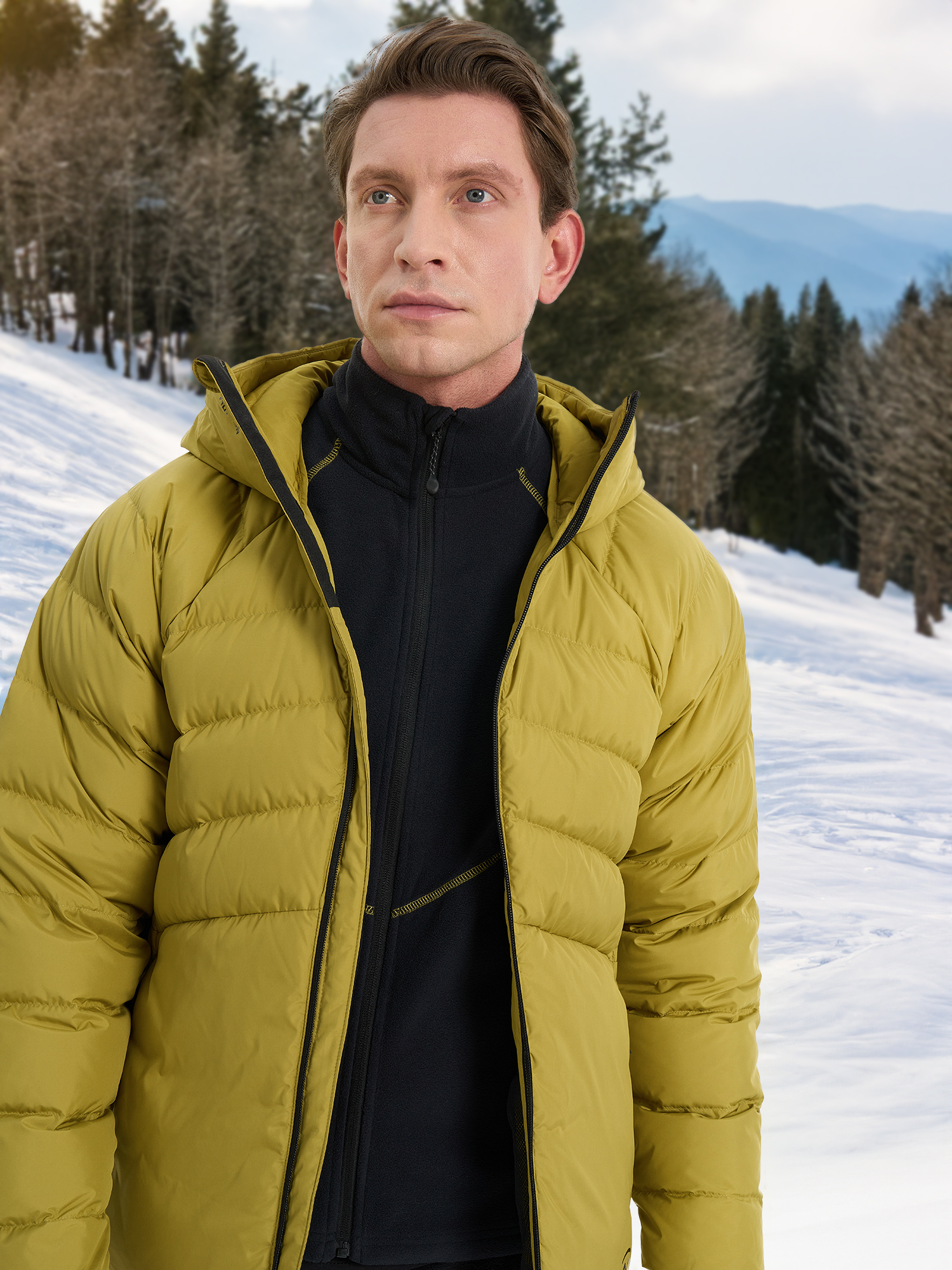 

Пуховик мужской Northland Hongar, Желтый