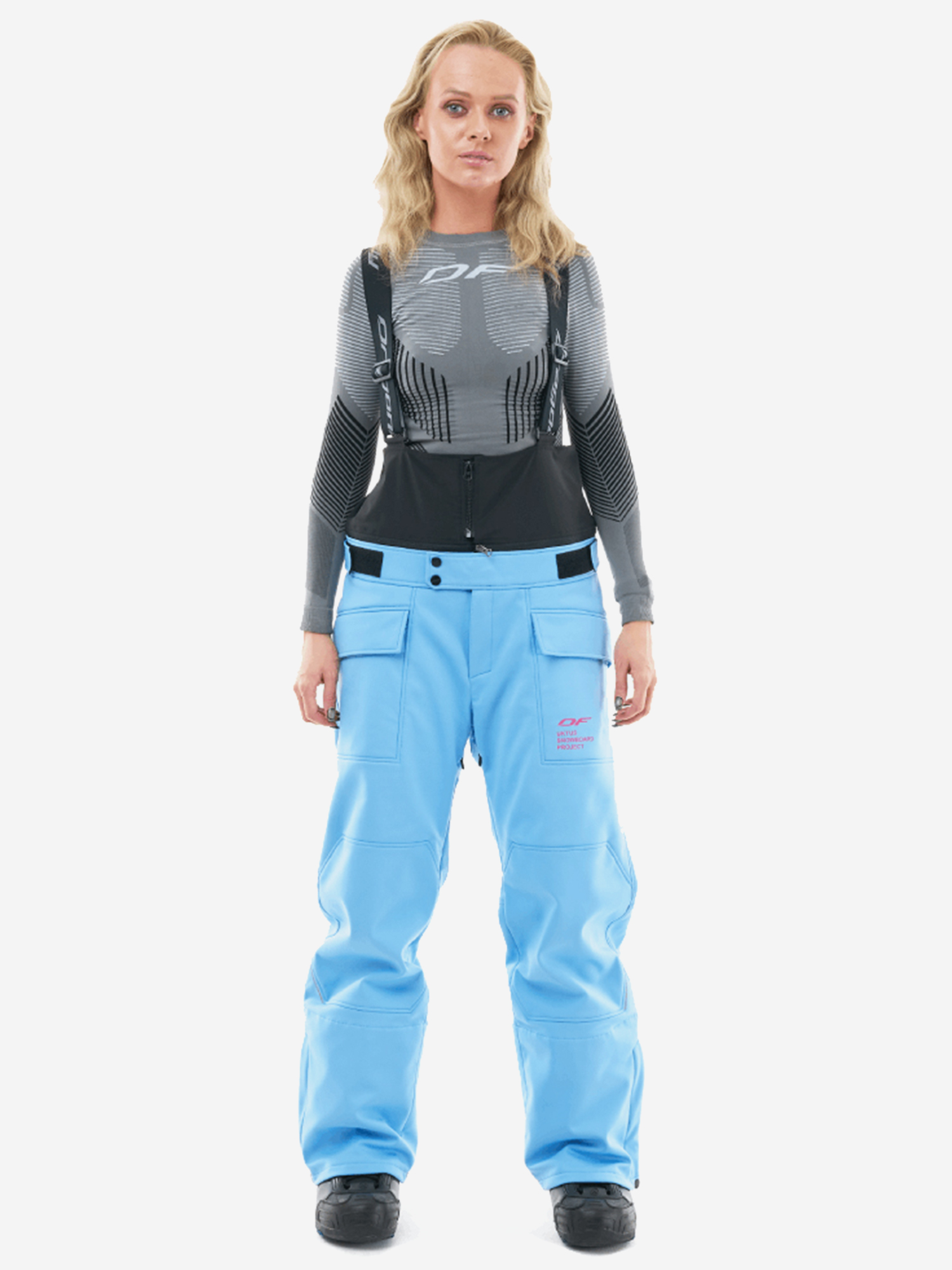 Изображение товара Женские сноубордические брюки Dragonfly UKTUS голубые водонепроницаемые