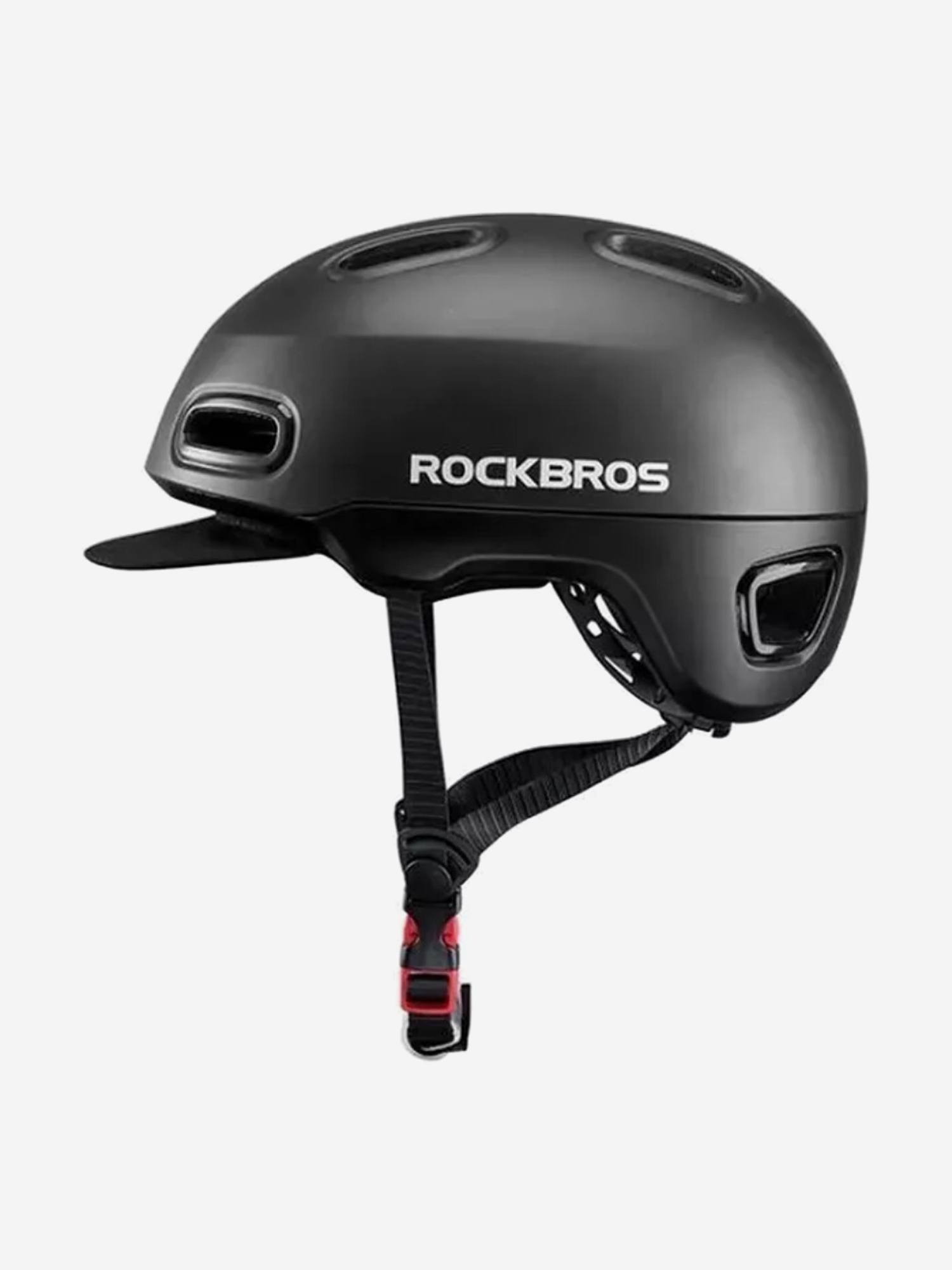 

Велошлем ROCKBROS городской Breton черный, Черный