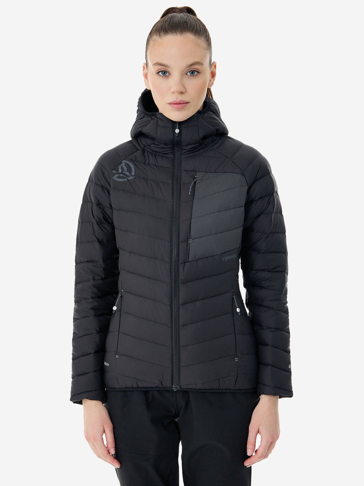 

Куртка Ternua Vilma Hood Down Jkt W Black/Black, Черный