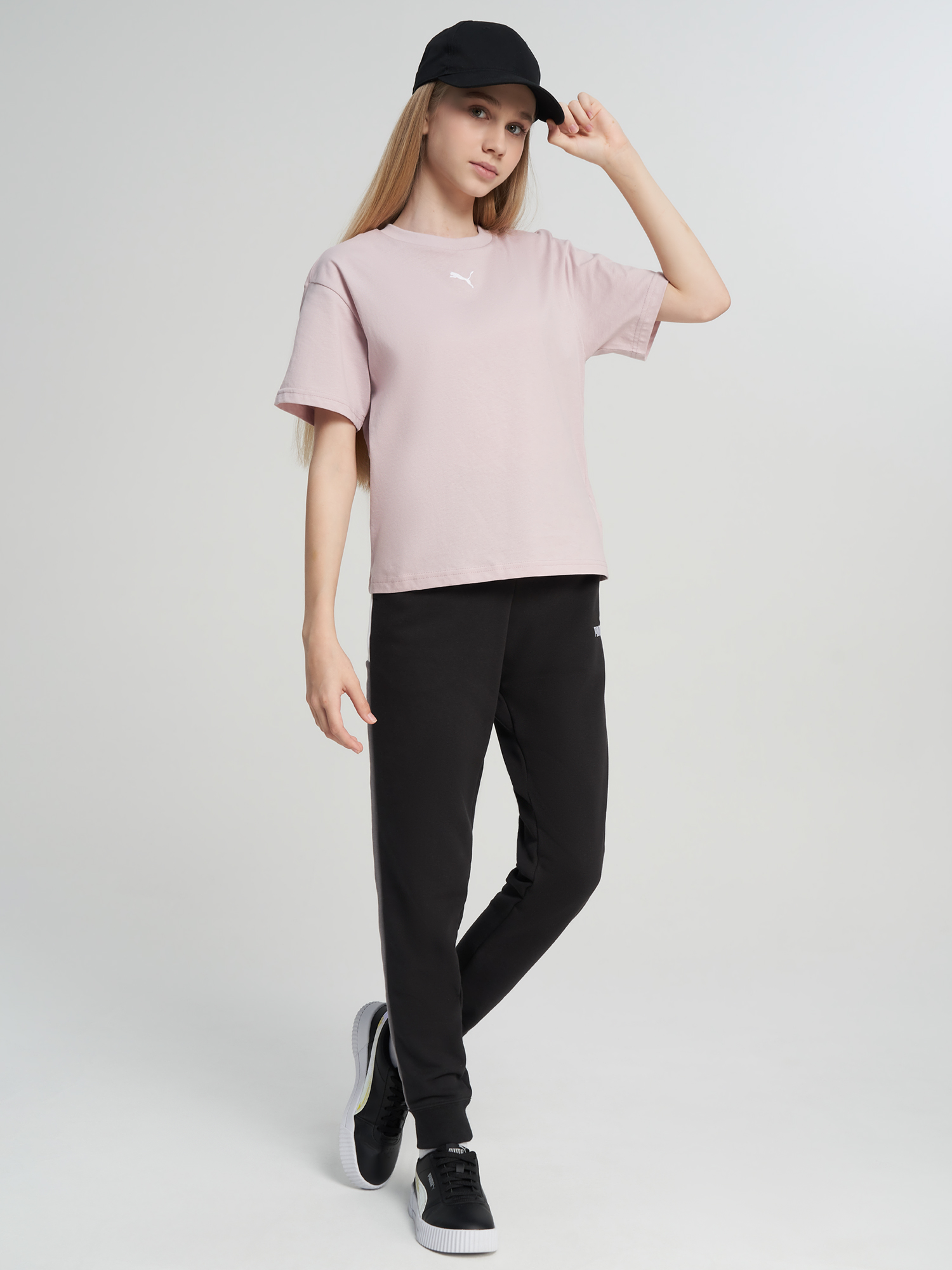 Футболка для девочек PUMA, Розовый 4