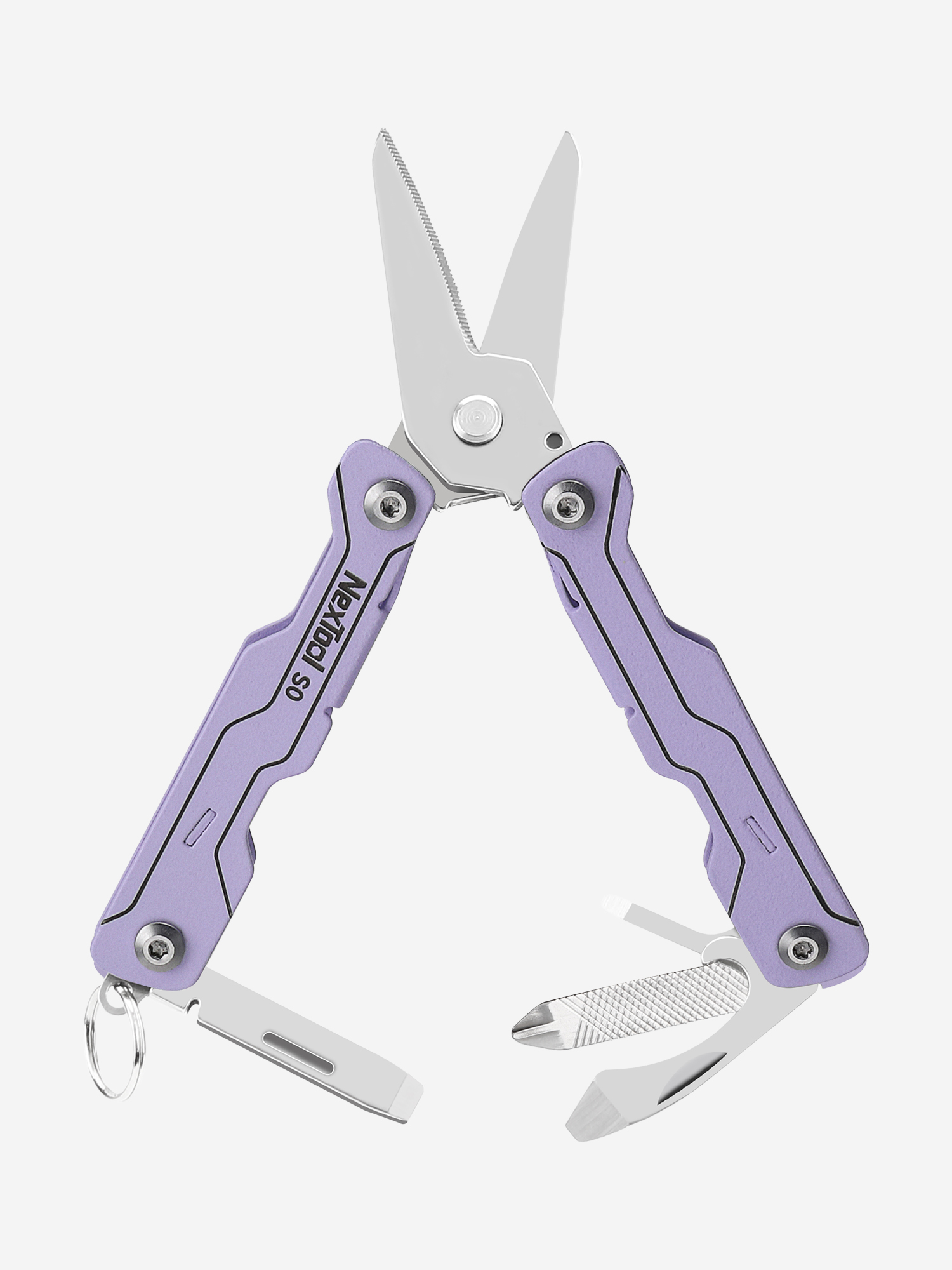 Изображение товара Мультитул Nextool Micro Sailor Scissors S0, фиолетовый, Фиолетовый