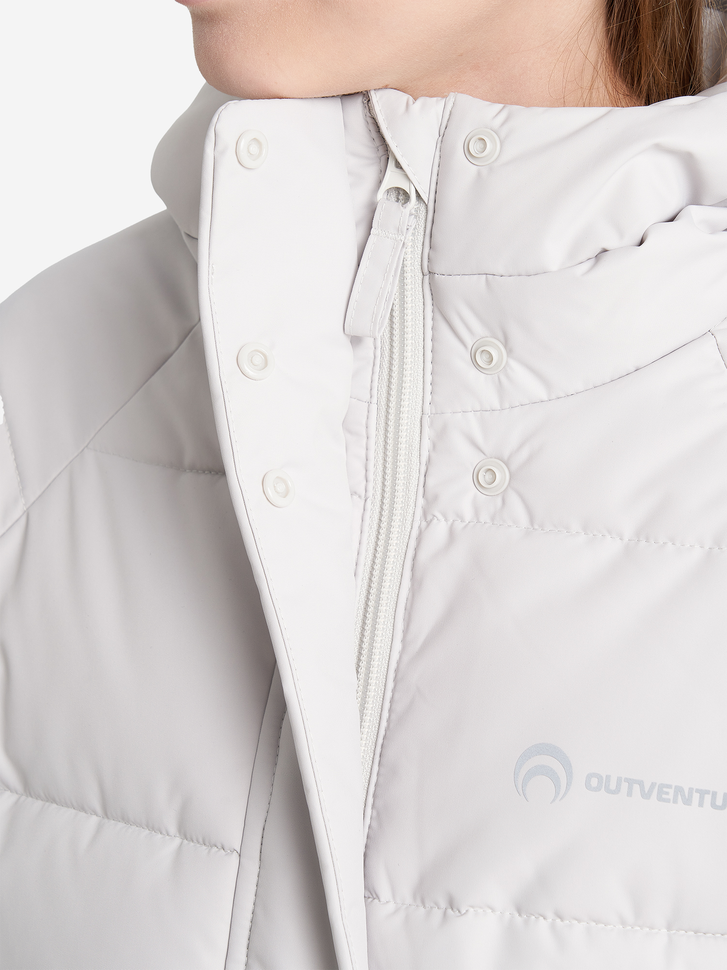 фото Пальто утепленное для девочек outventure, серый