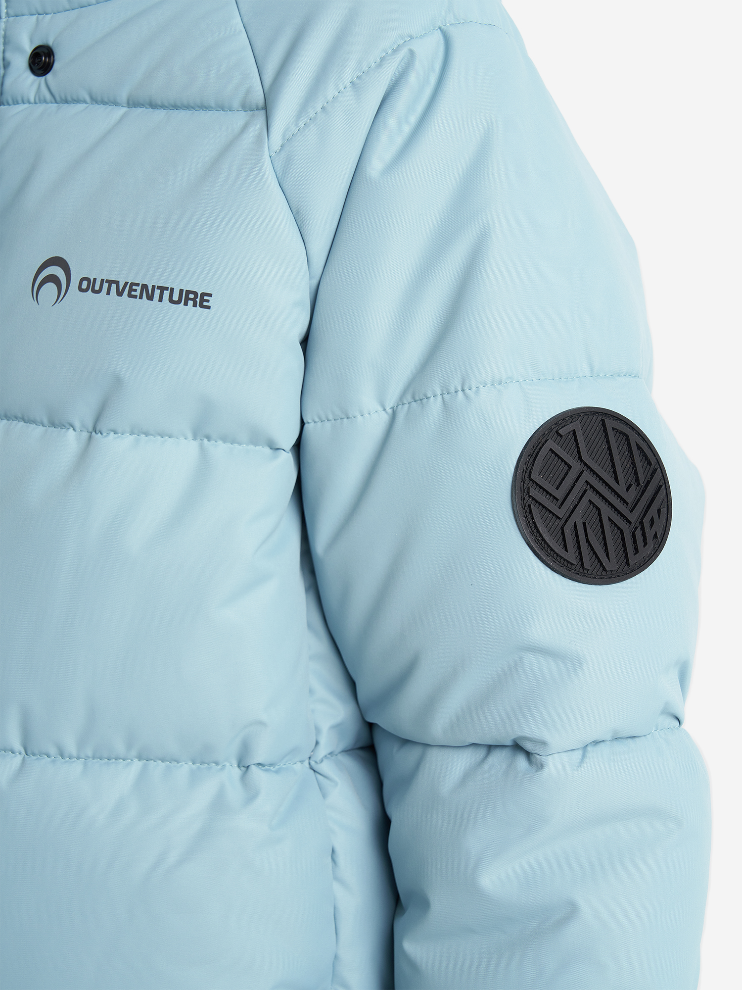 фото Пальто утепленное для девочек outventure, голубой