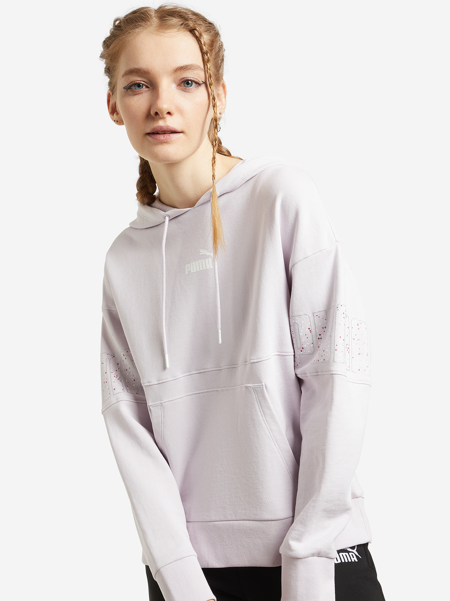 

Худи женская PUMA Power Colorblock Stardust, Фиолетовый