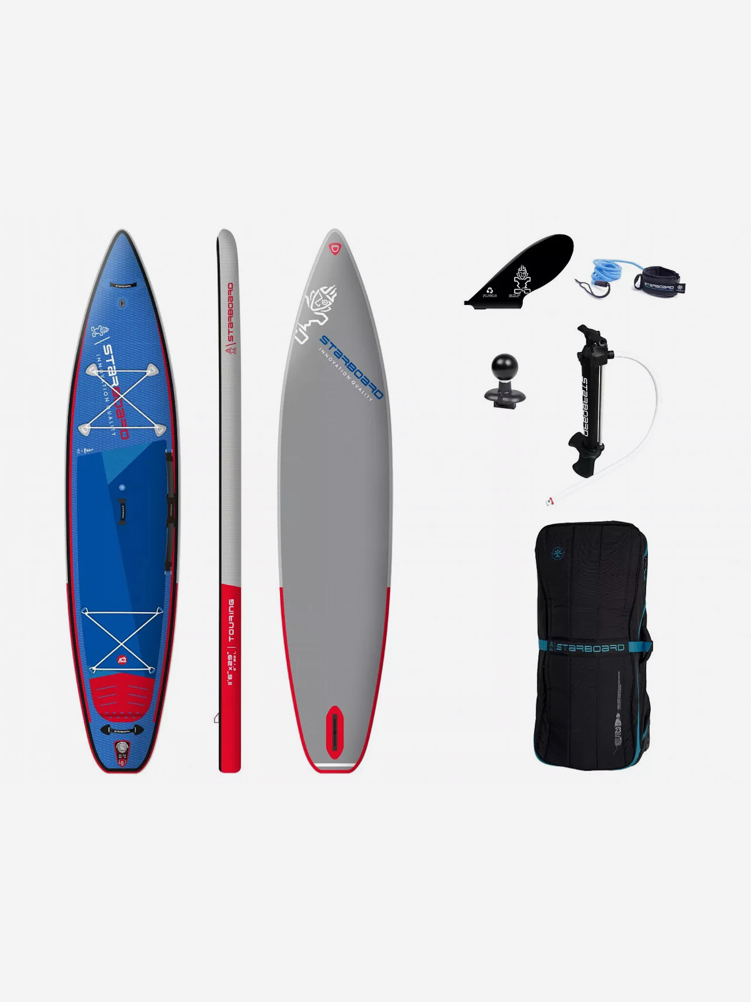 

SUP-доска Starboard 11'6"х29"х6" Touring Deluxe SC, Мультицвет
