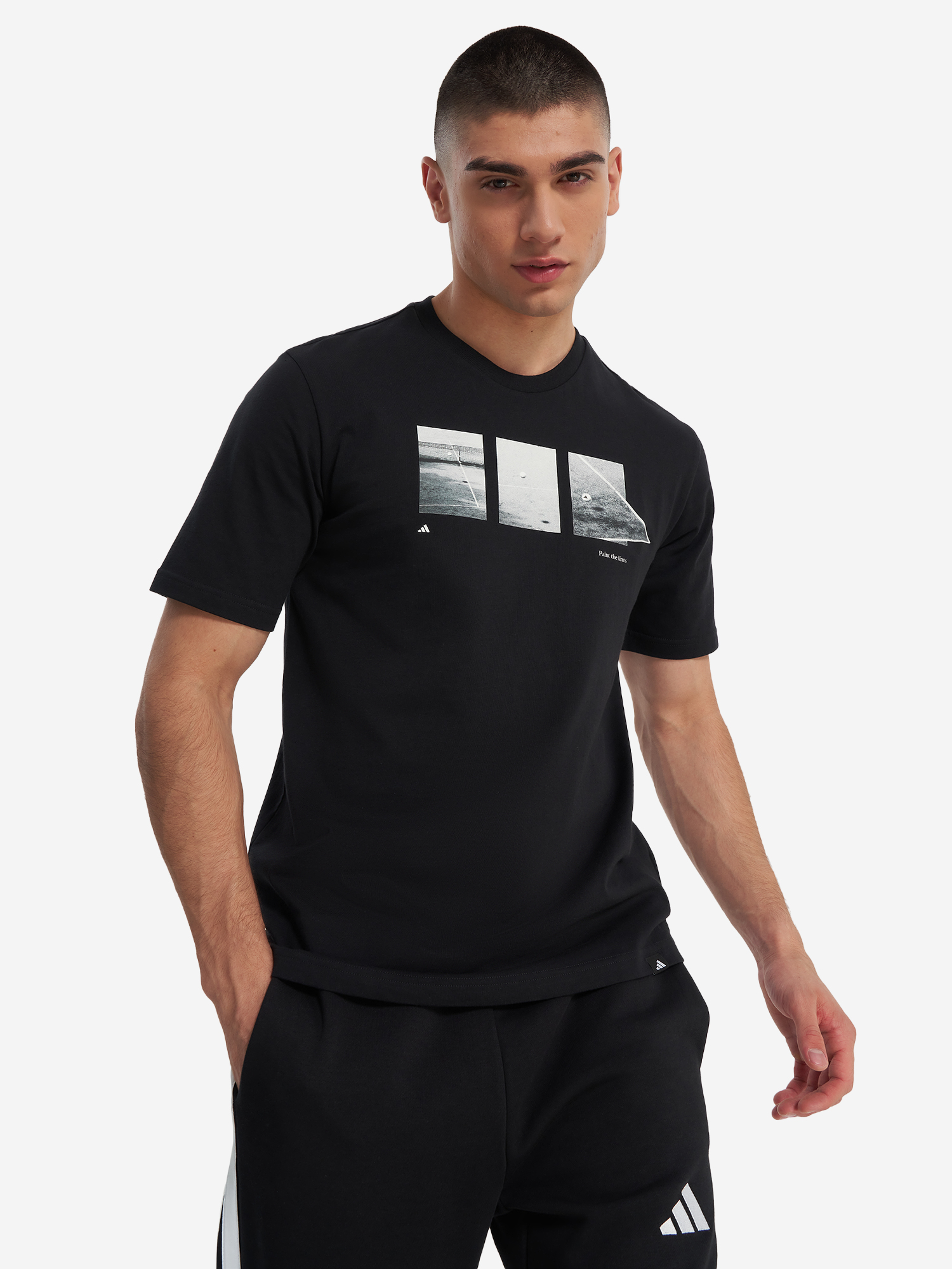 

Футболка мужская adidas Lens Tennis, Черный