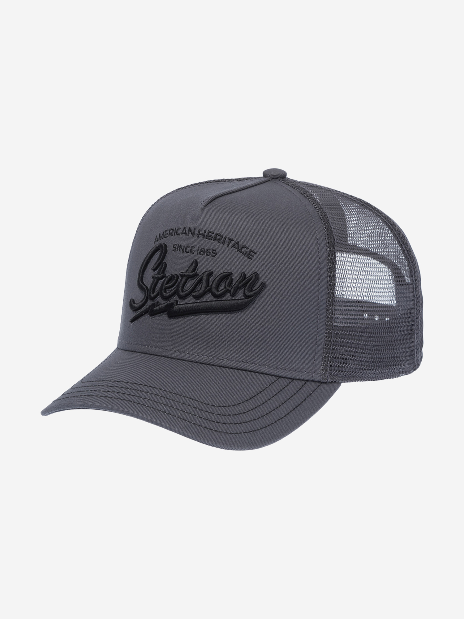 Изображение товара Бейсболка с сеточкой STETSON 7751171 TRUCKER CAP AMERICAN HERITAGE CLASSIC, Серый