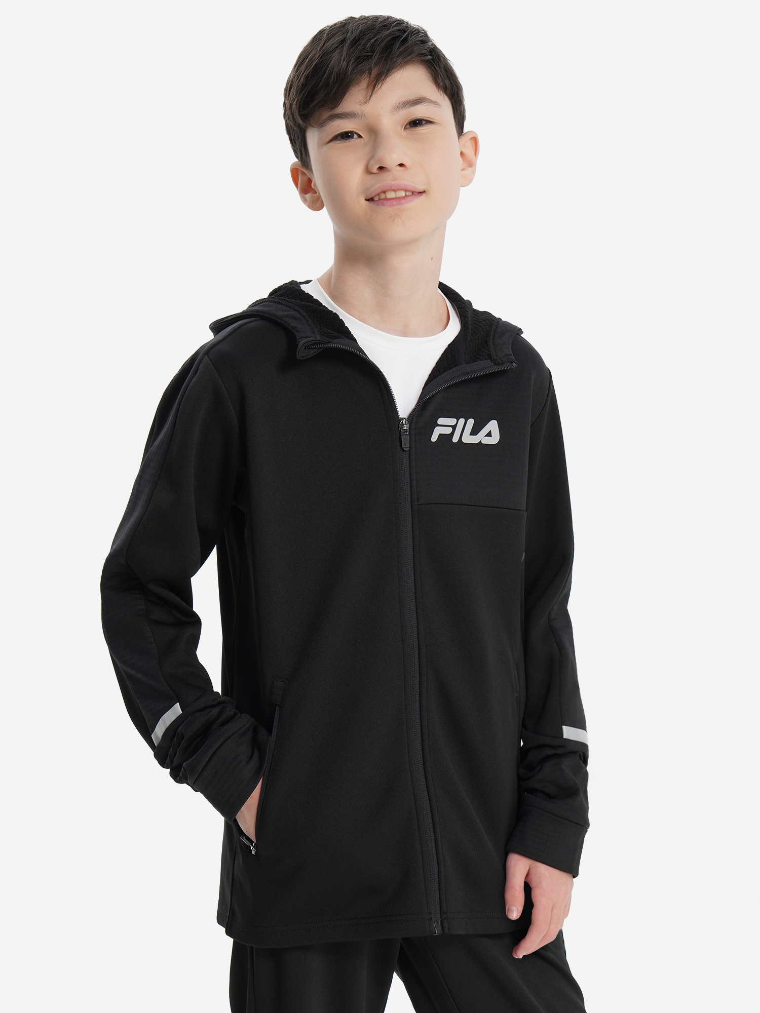 Толстовка FILA для мальчиков, черный, арт. 32457