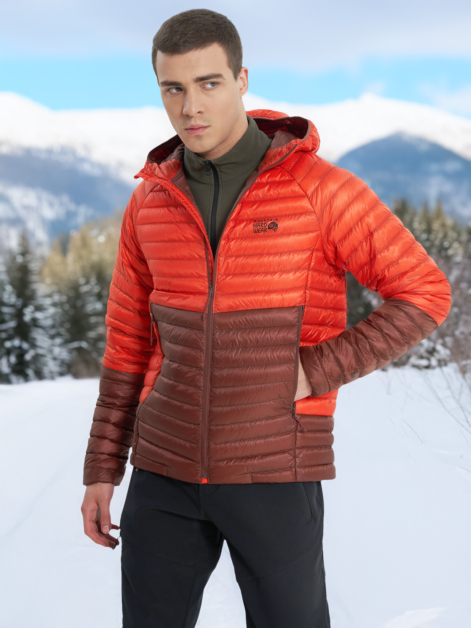 

Пуховик мужской Mountain Hardwear Ghost Whisperer, Оранжевый
