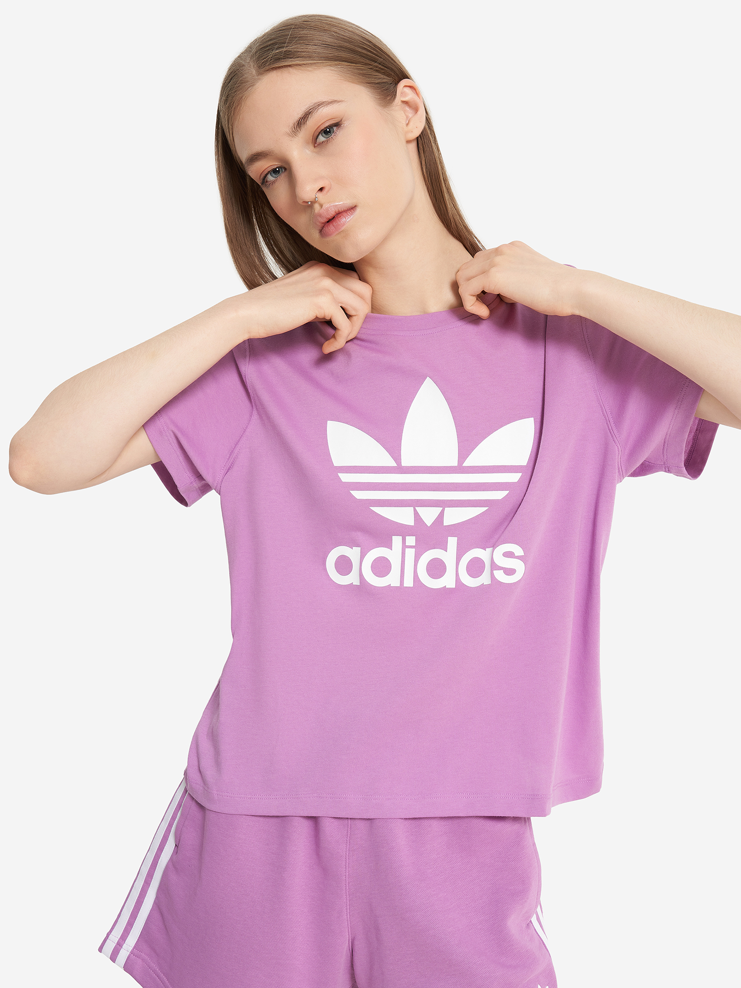 

Футболка женская adidas, Фиолетовый