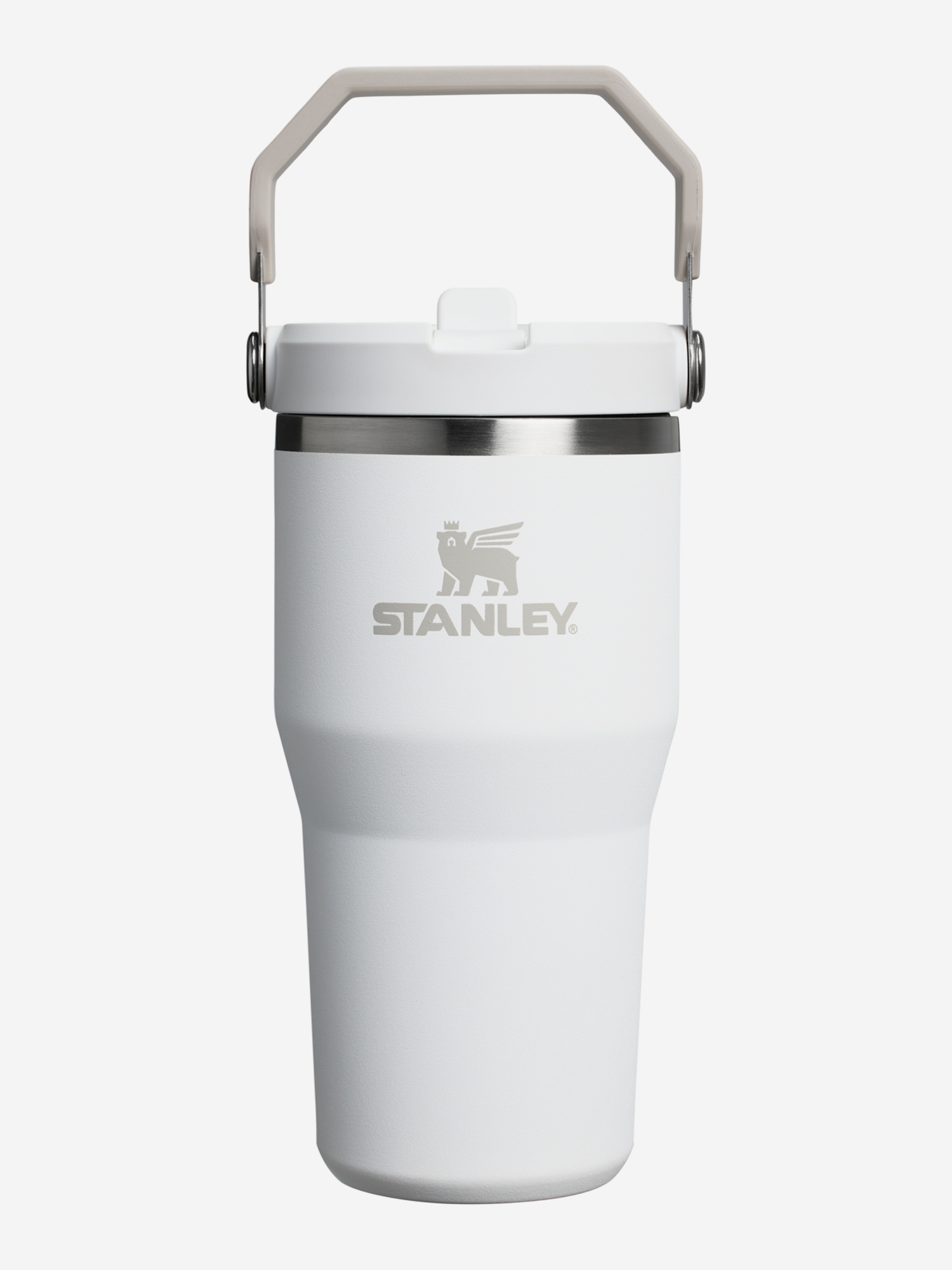 

Термокружка Stanley IceFlow Flip Straw 2.0 Tumbler, 600 мл, белая, Белый