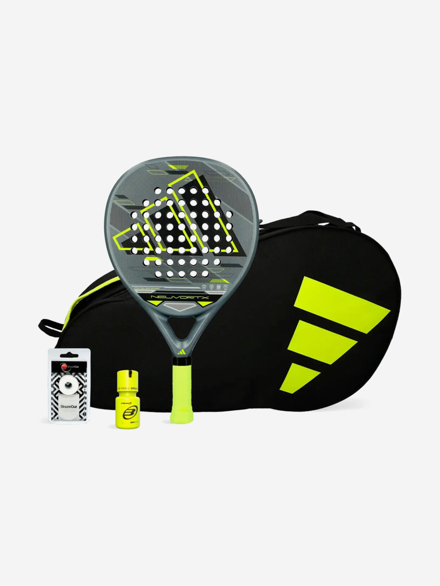 Изображение товара Комплект из ракетки для падела Neuvortx Yellow с сумкой и аксессуарами