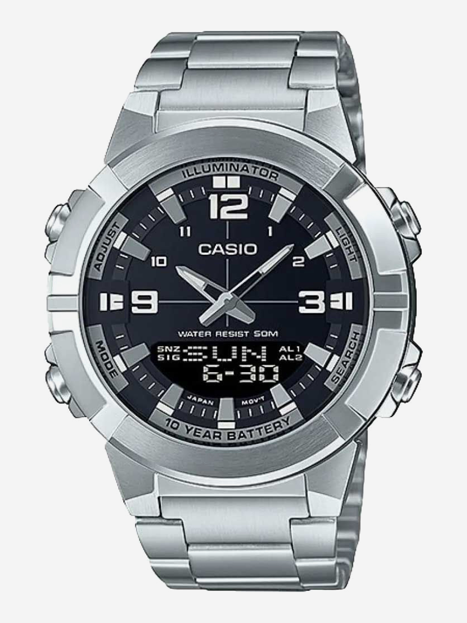 Изображение товара Наручные часы CASIO AMW-870D-1A, Серебряный