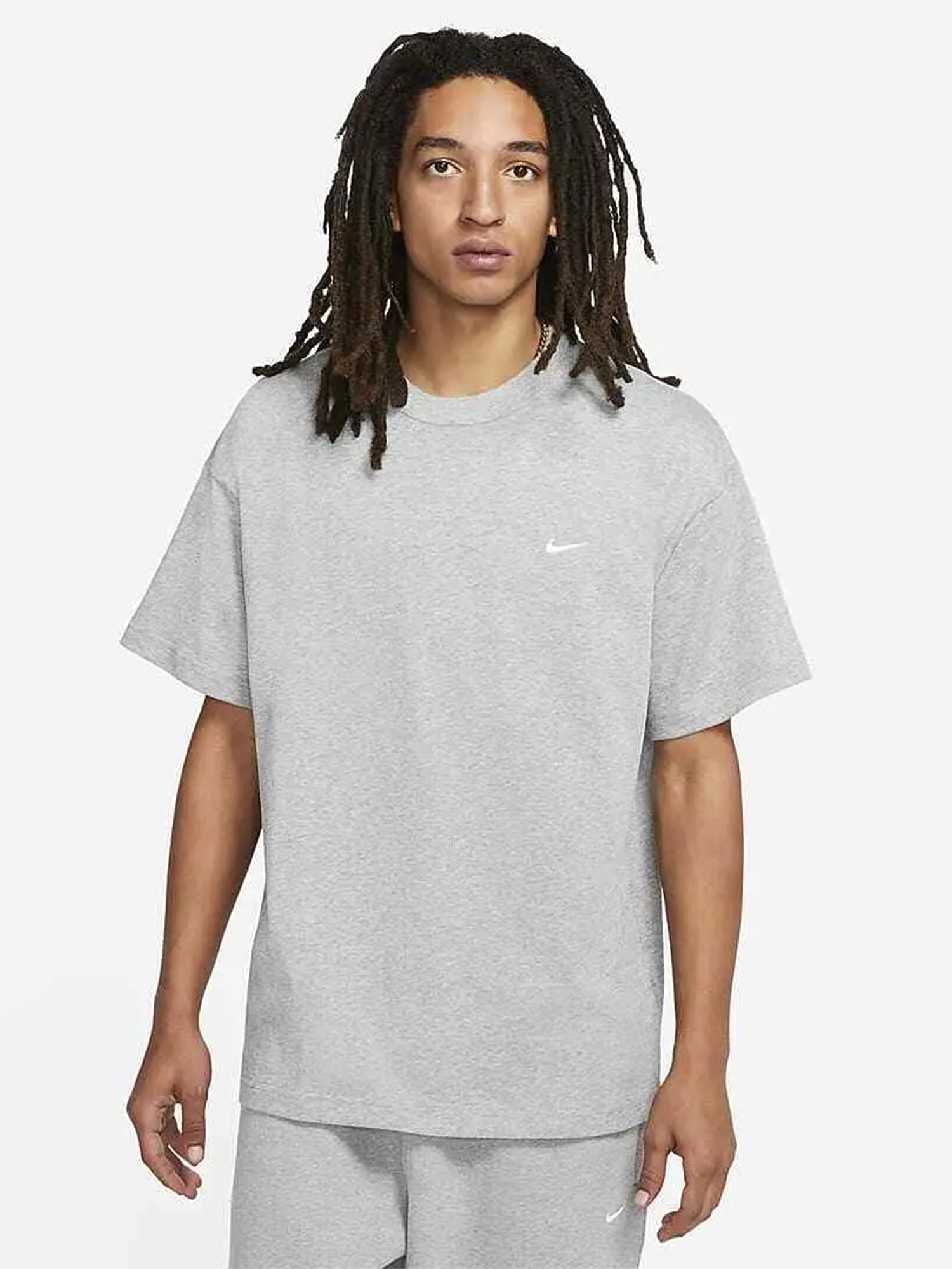 

Футболка мужская Nike M NK SOLO SWSH SS KNIT TOP CV0559-063, Серый