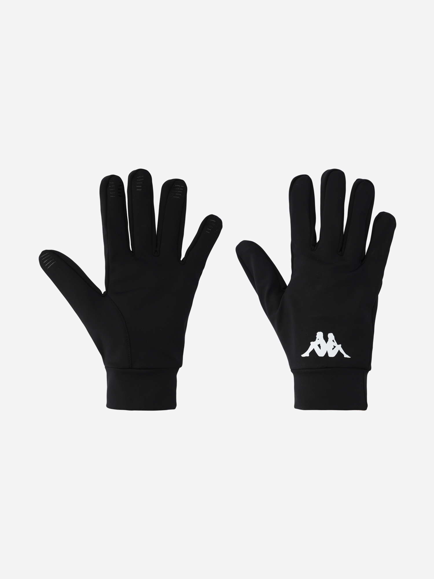 Перчатки Kappa, Черный перчатки тренировочные everlast spark 14oz камуф
