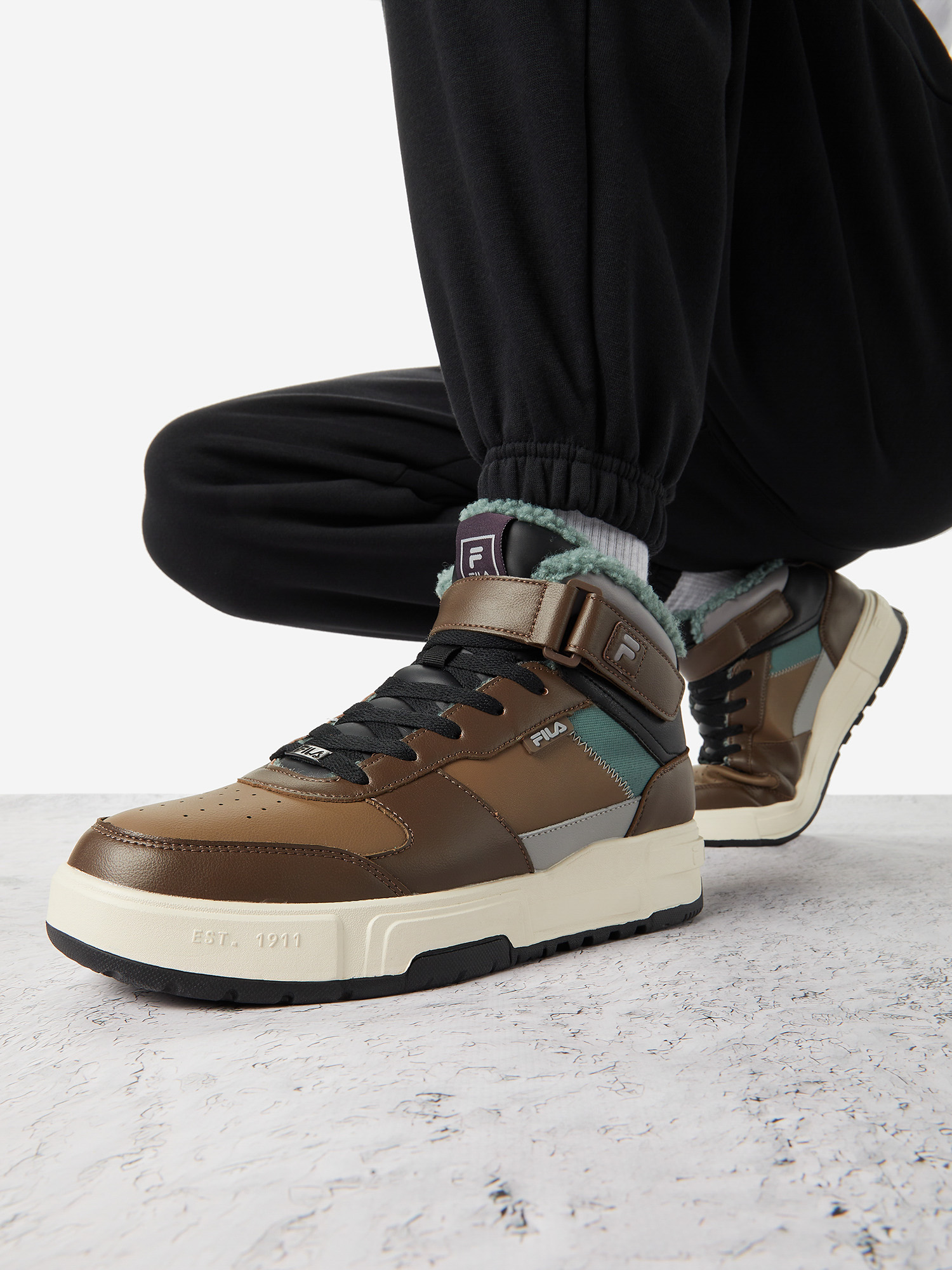 

Кеды утепленные мужские FILA FX-1000 Mid, Коричневый