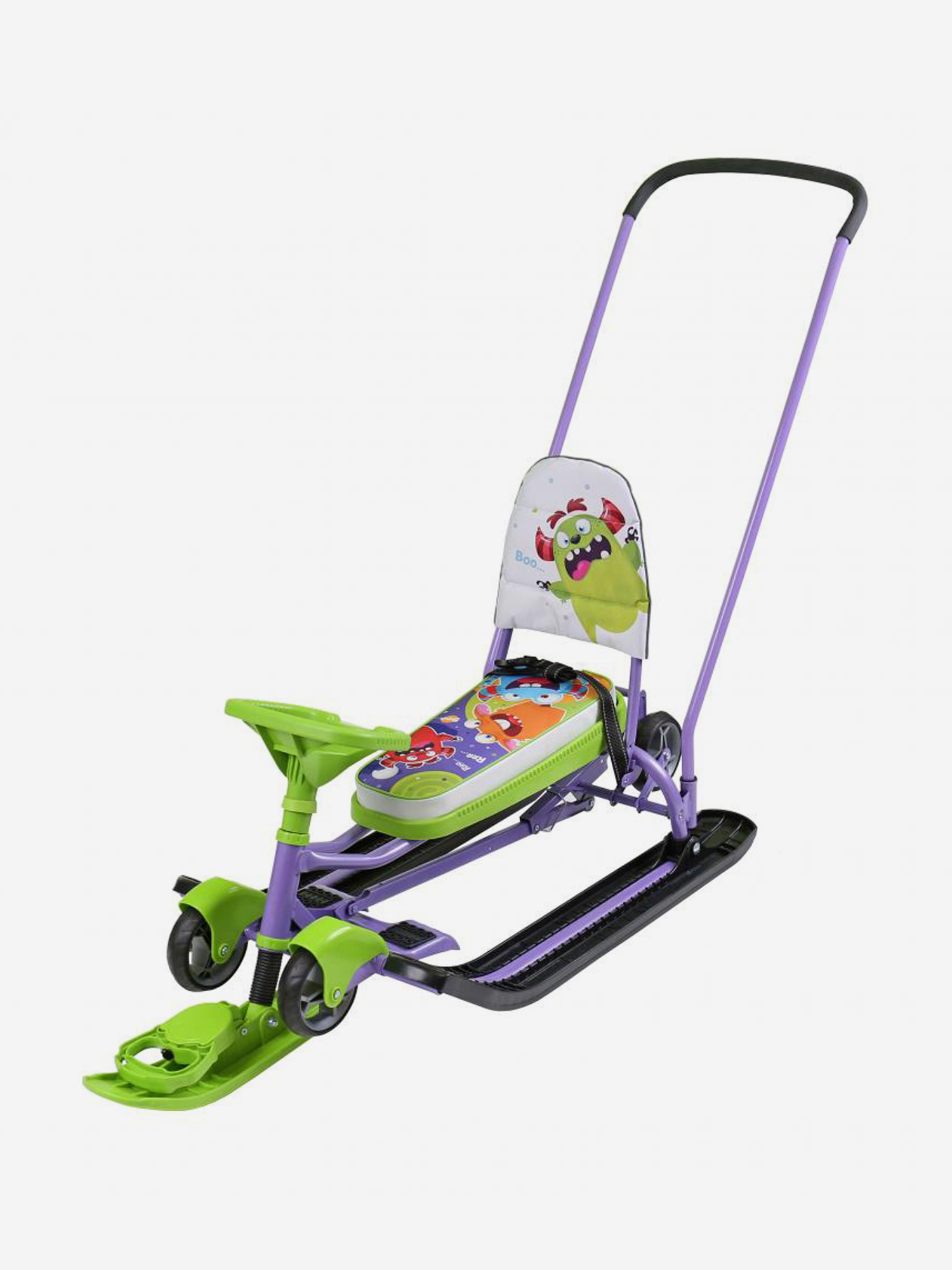 

Снегокат Игрушка Nika "Тимка спорт 6" ТС6 с монстриками, Зеленый