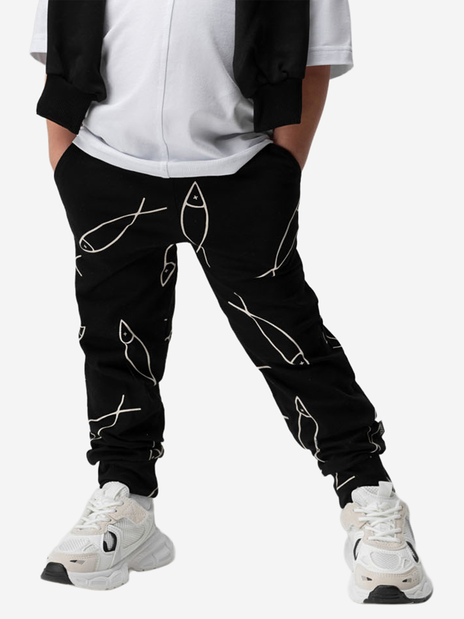 Изображение товара Брюки для мальчиков bodo, Черный/мультиколор