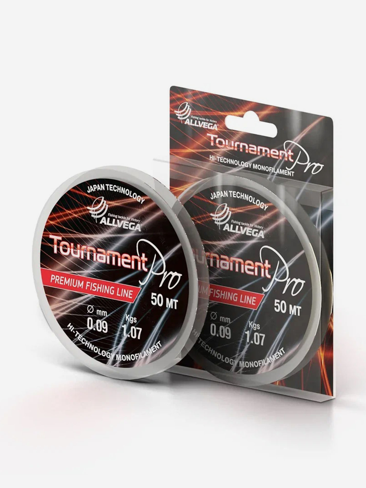 

Леска монофильная ALLVEGA "Tournament Pro" 50м 0,09мм (1,07кг) прозрачная, Серый