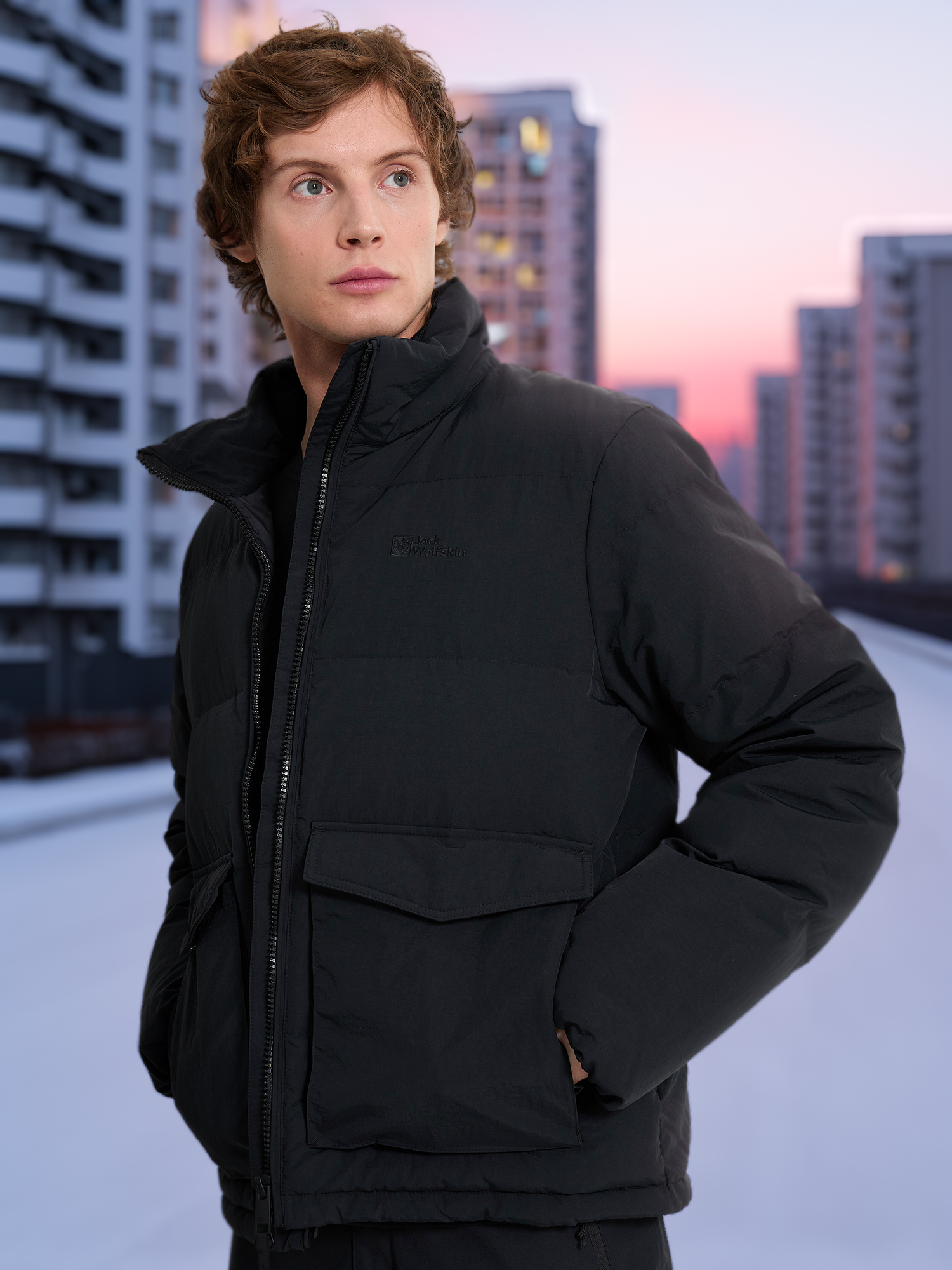 

Пуховик мужской Jack Wolfskin Nordlicht, Черный