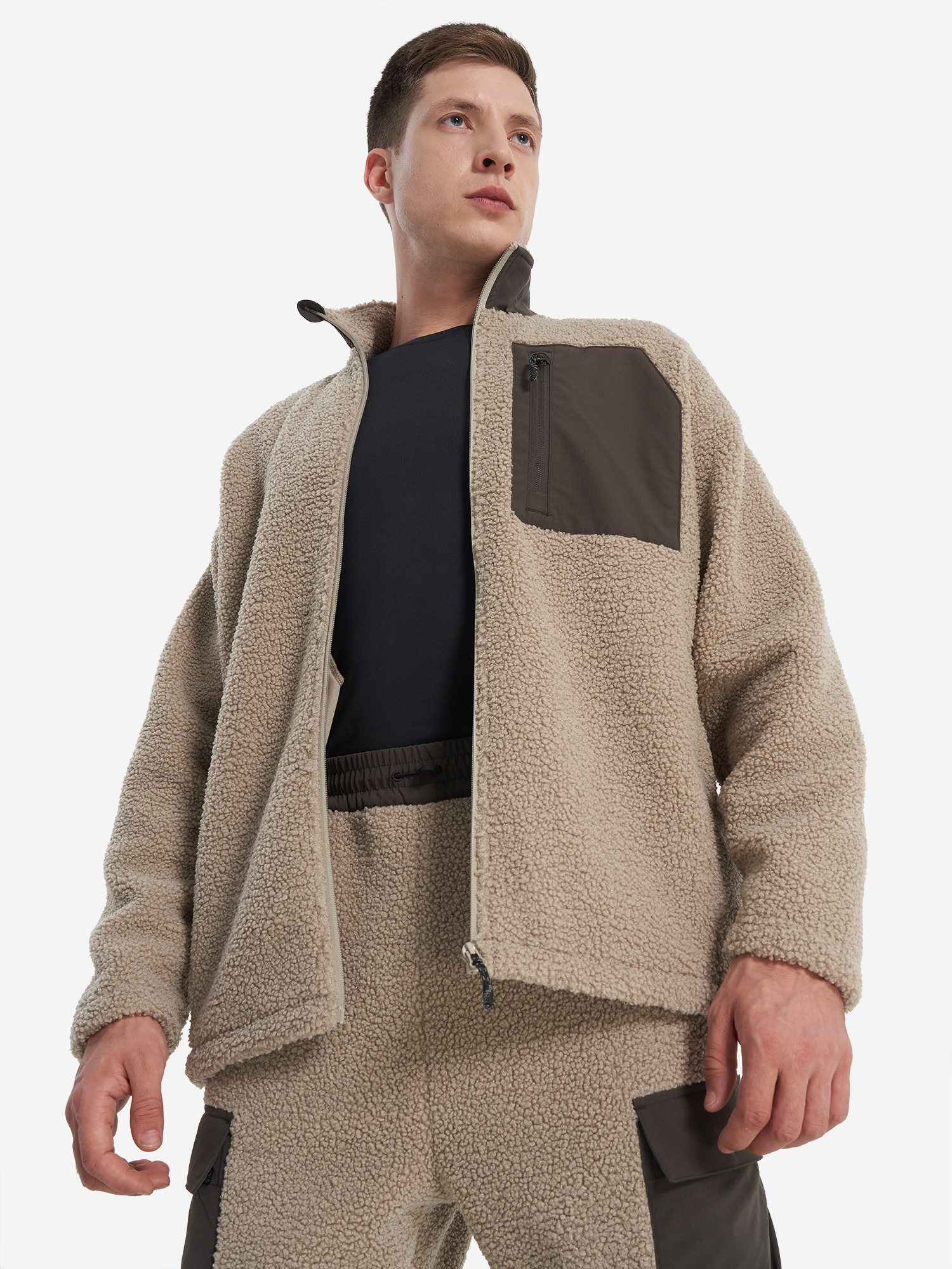 Толстовка оверсайз, бежевый, арт. 30328