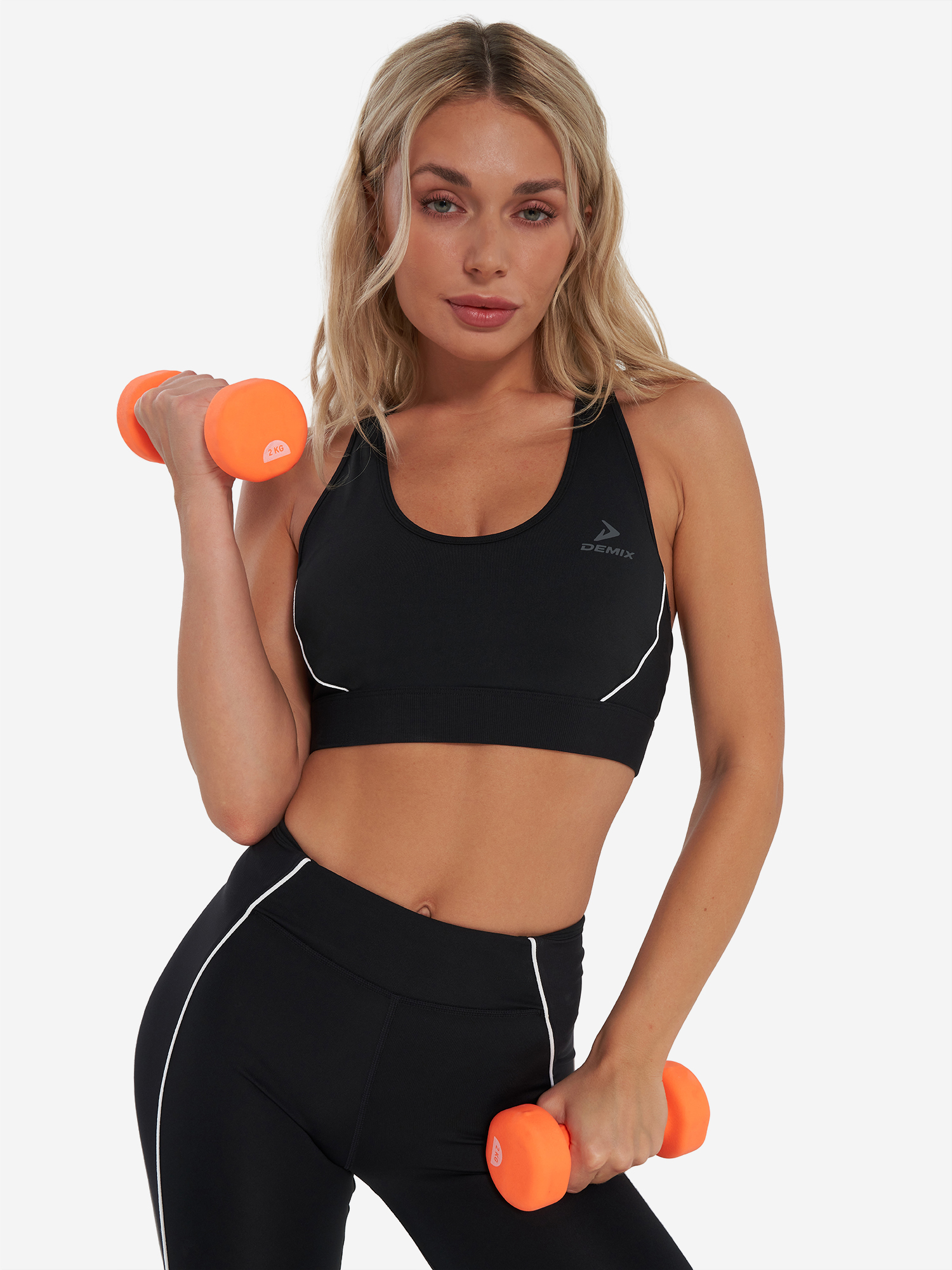 Спортивный топ бра Demix, черный, арт. 31624