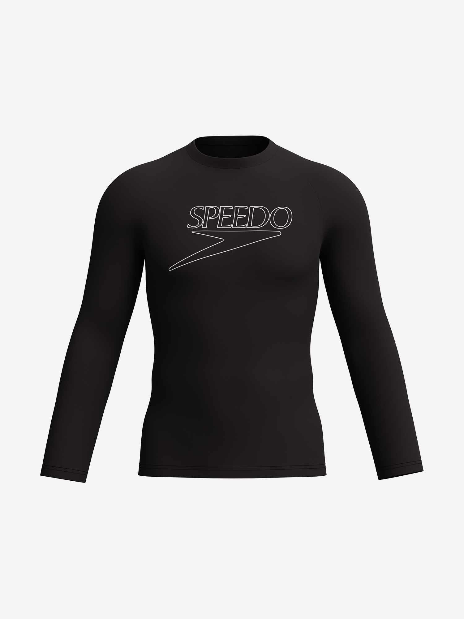 Мужской рашгард Speedo Logo Rash Guard, черный, арт. 8-A000164002S0Y-C16LO