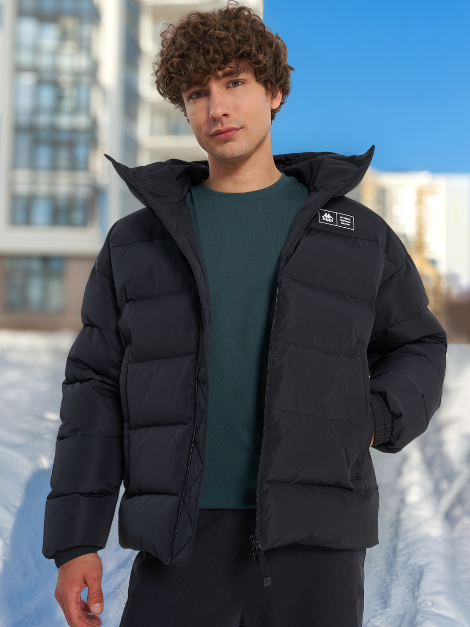 Пуховик Kappa Paffuta, черный, арт. 29792