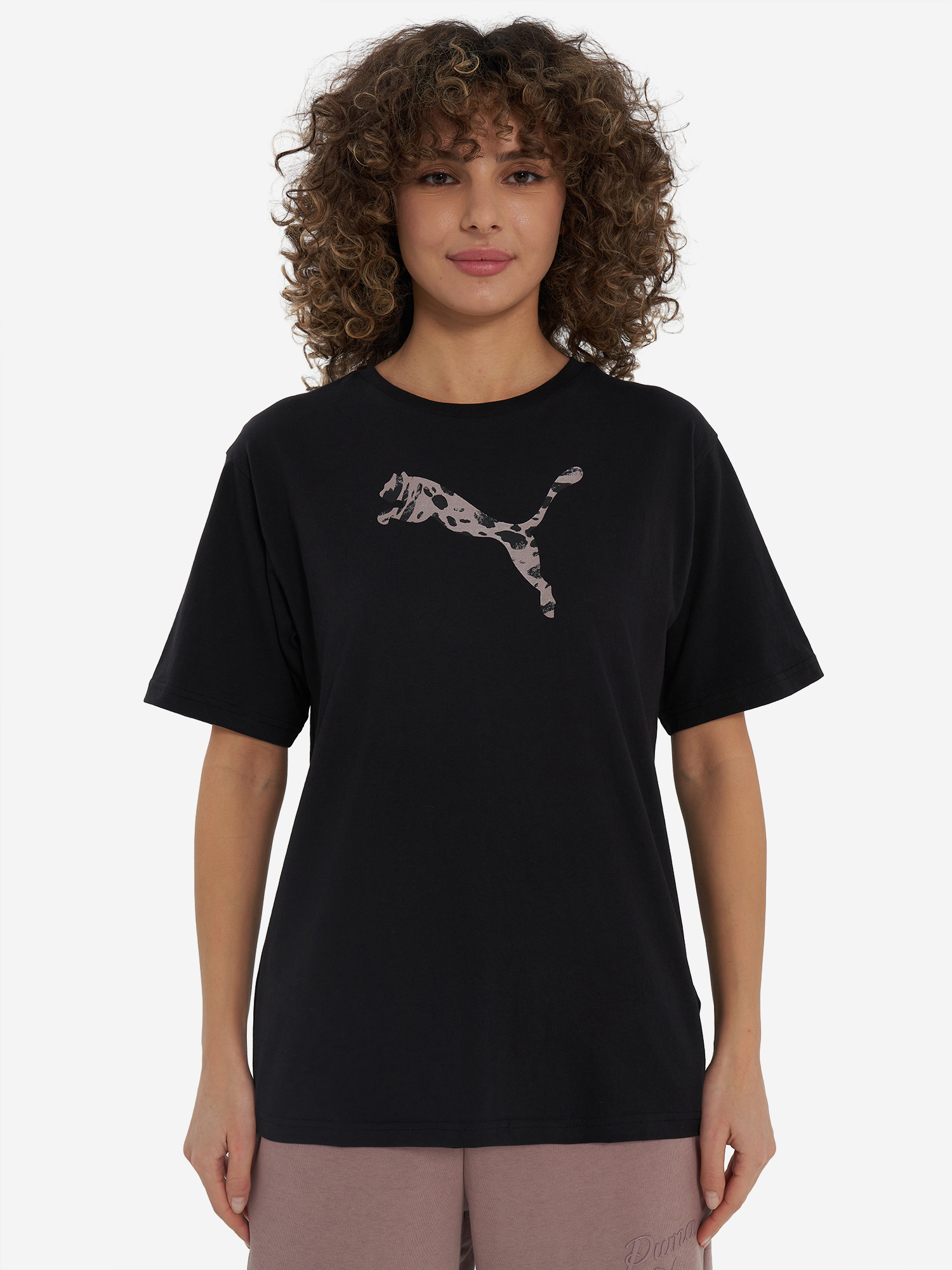 Изображение товара Женская футболка PUMA из натурального хлопка, свободный крой