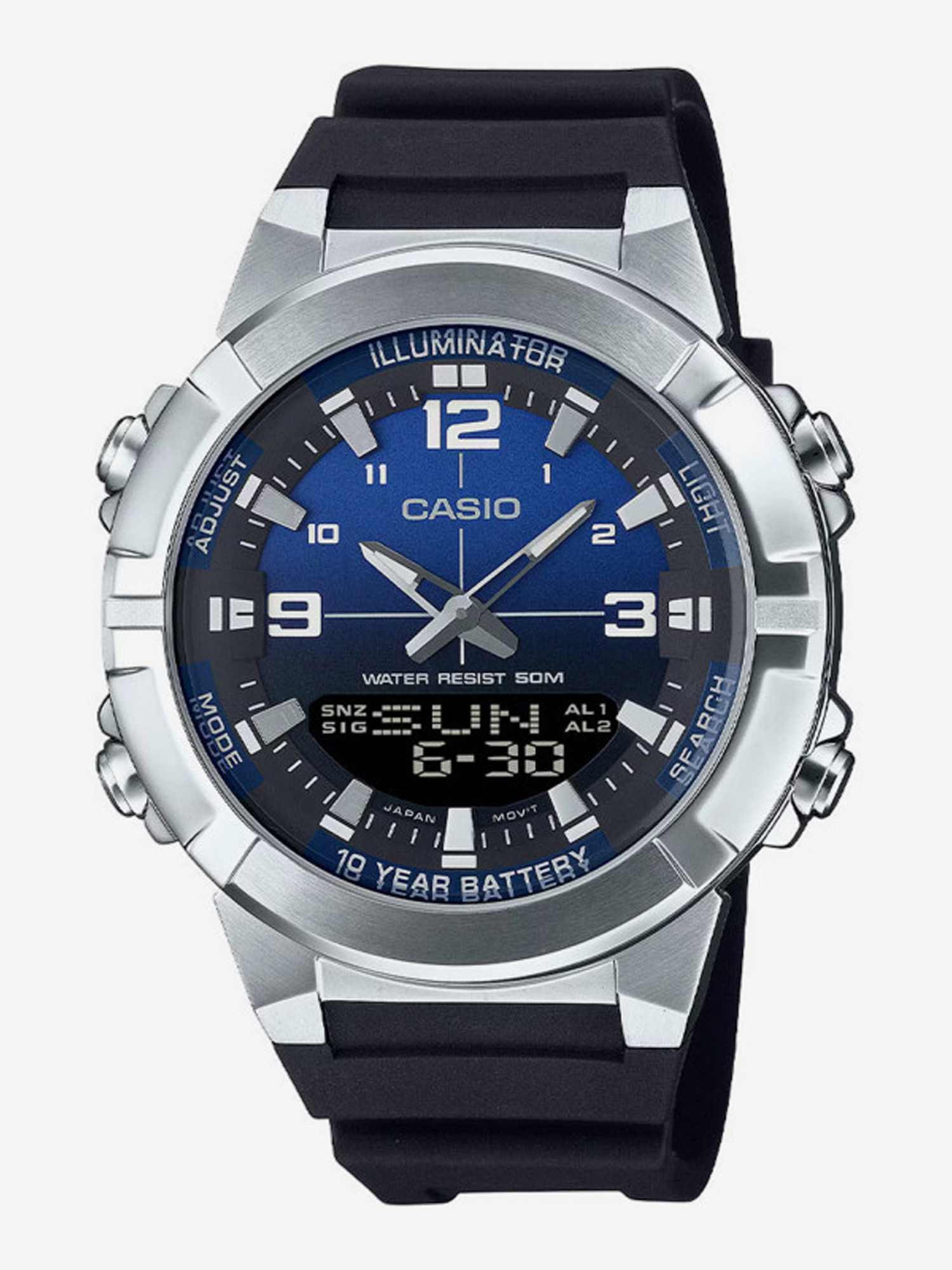 Изображение товара Спортивные часы CASIO AMW-870A-2A, Синий/серый