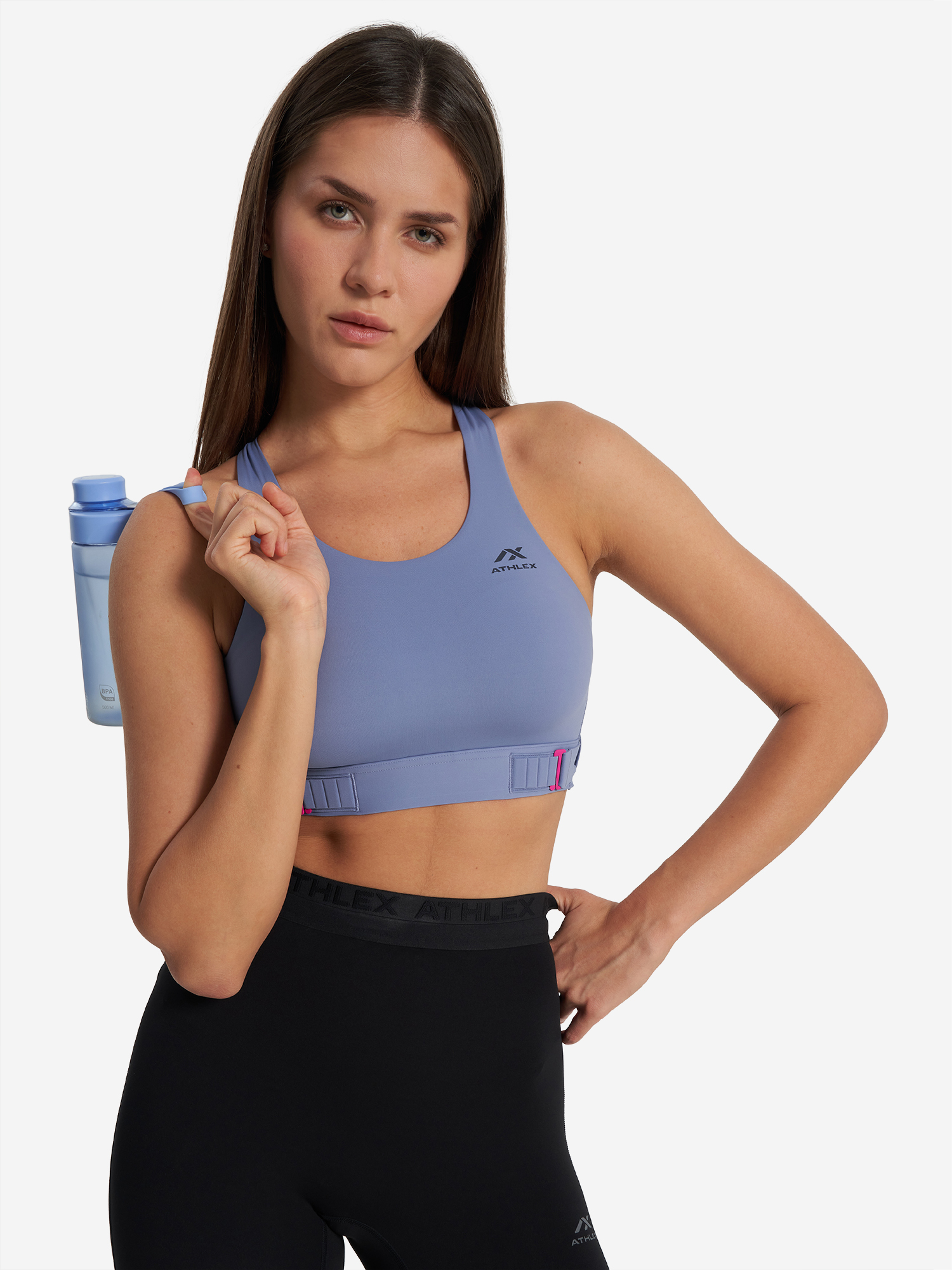Топ бра спортивный Athlex, синий, арт. 35458