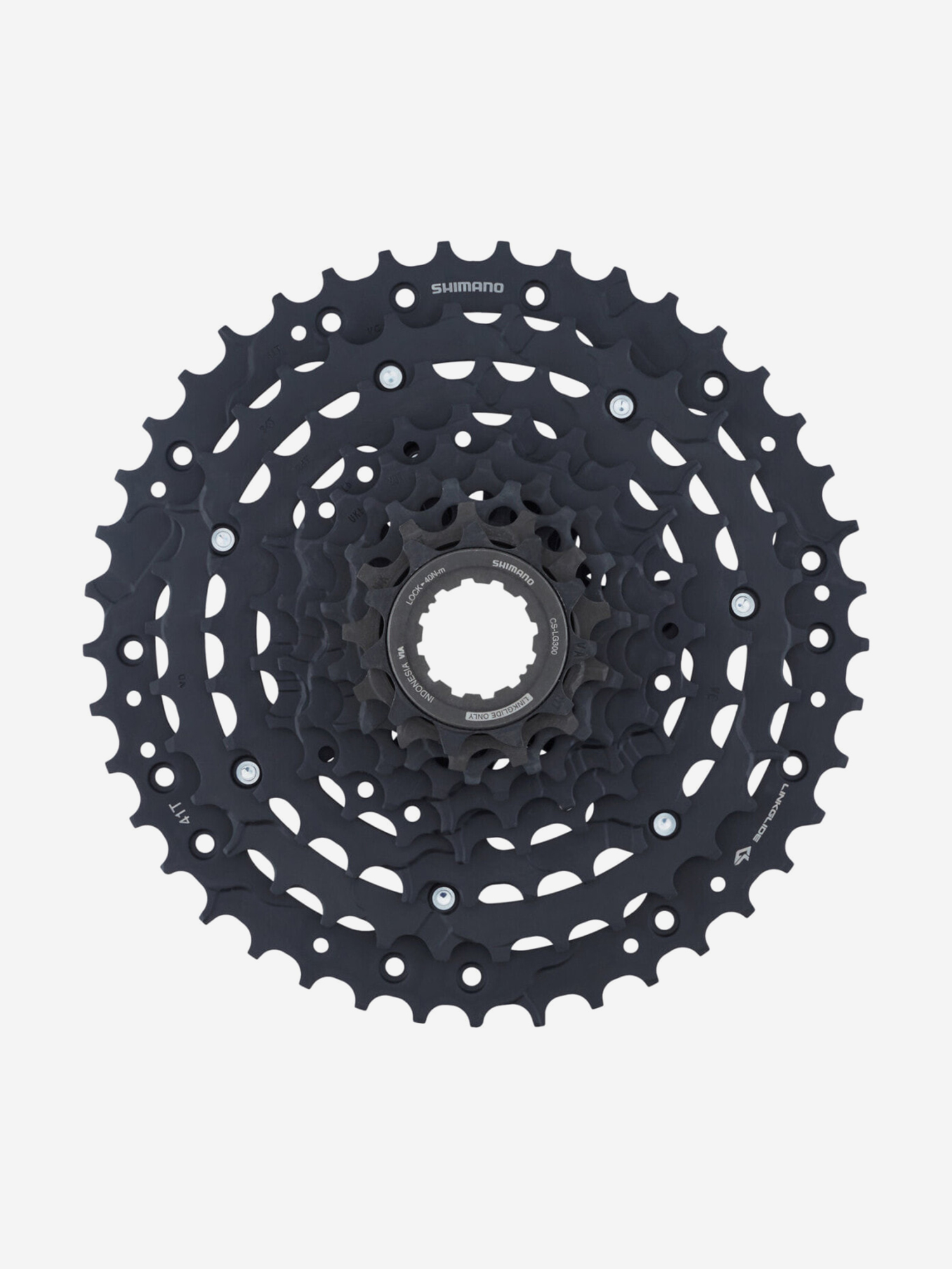 Изображение товара Кассета велосипедная Shimano CS-LG300-9 Linkglide 11-41T, 9 скоростей