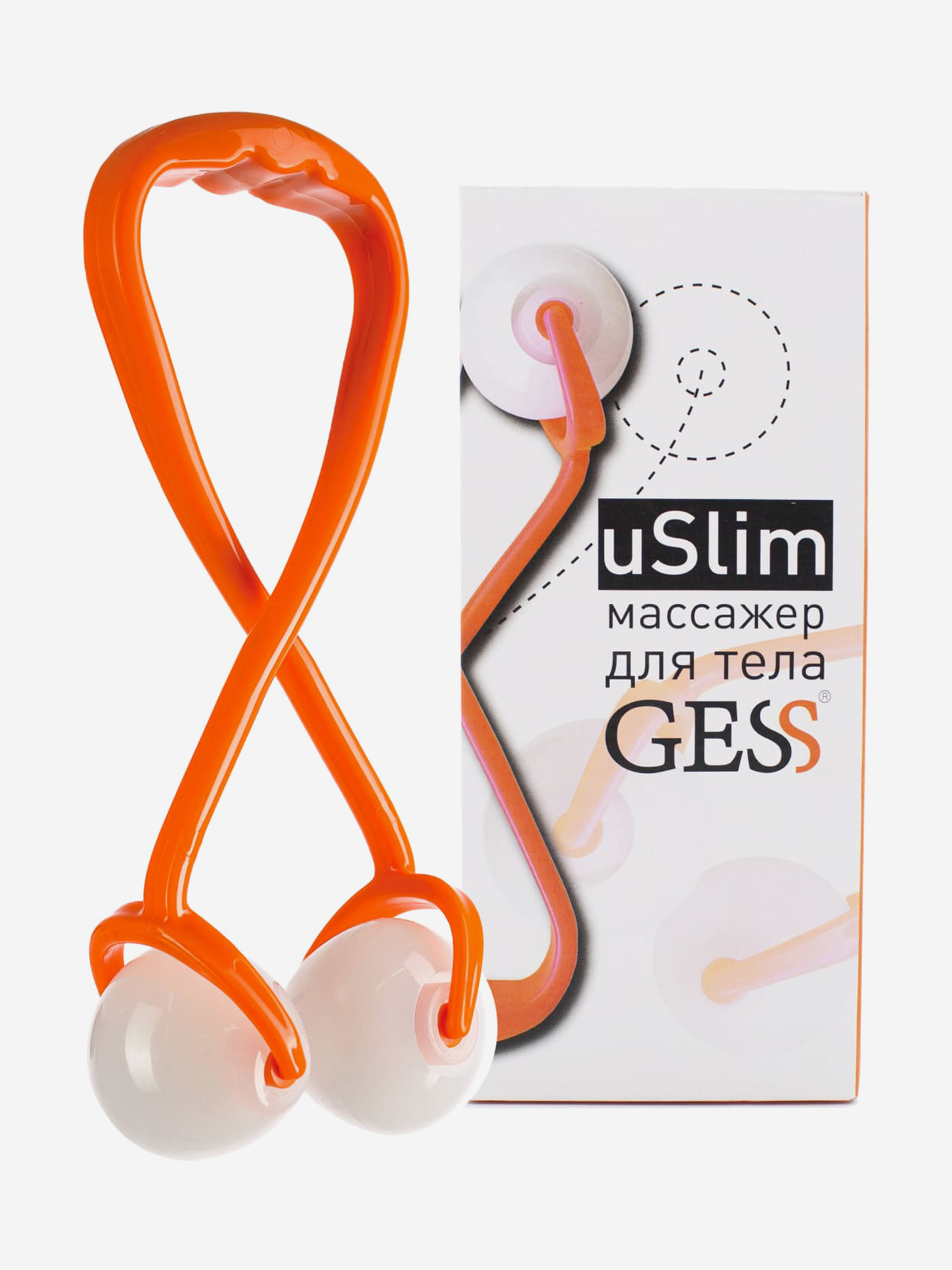 Изображение товара Массажер для тела GESS uSlim Механический роликовый массажер для ног рук и тела