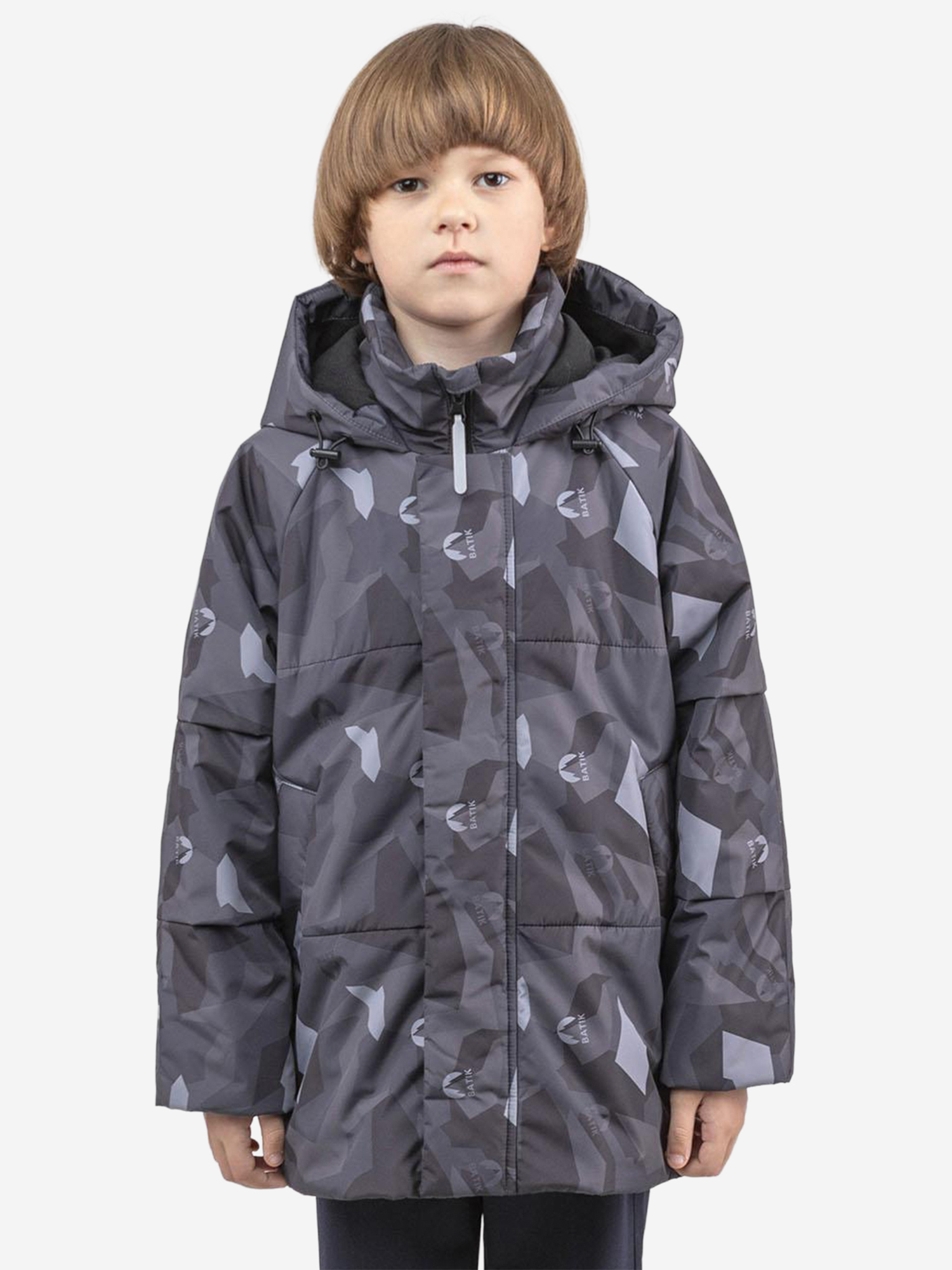 Изображение товара Куртка демисезонная для мальчика Пьер принт серый монохром, Принт серый монохром Изображение товара Куртка демисезонная для мальчика Пьер принт серый монохром, Принт серый монохром