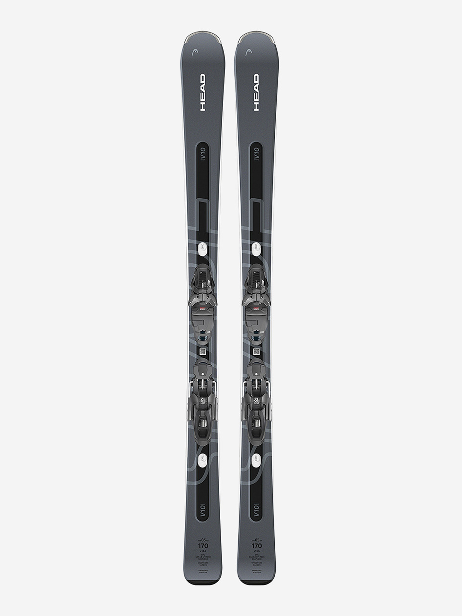 

Горные лыжи с креплениями Head Shape e-V10 SW AMT-PR + PR 11 GW 24/25, Серый