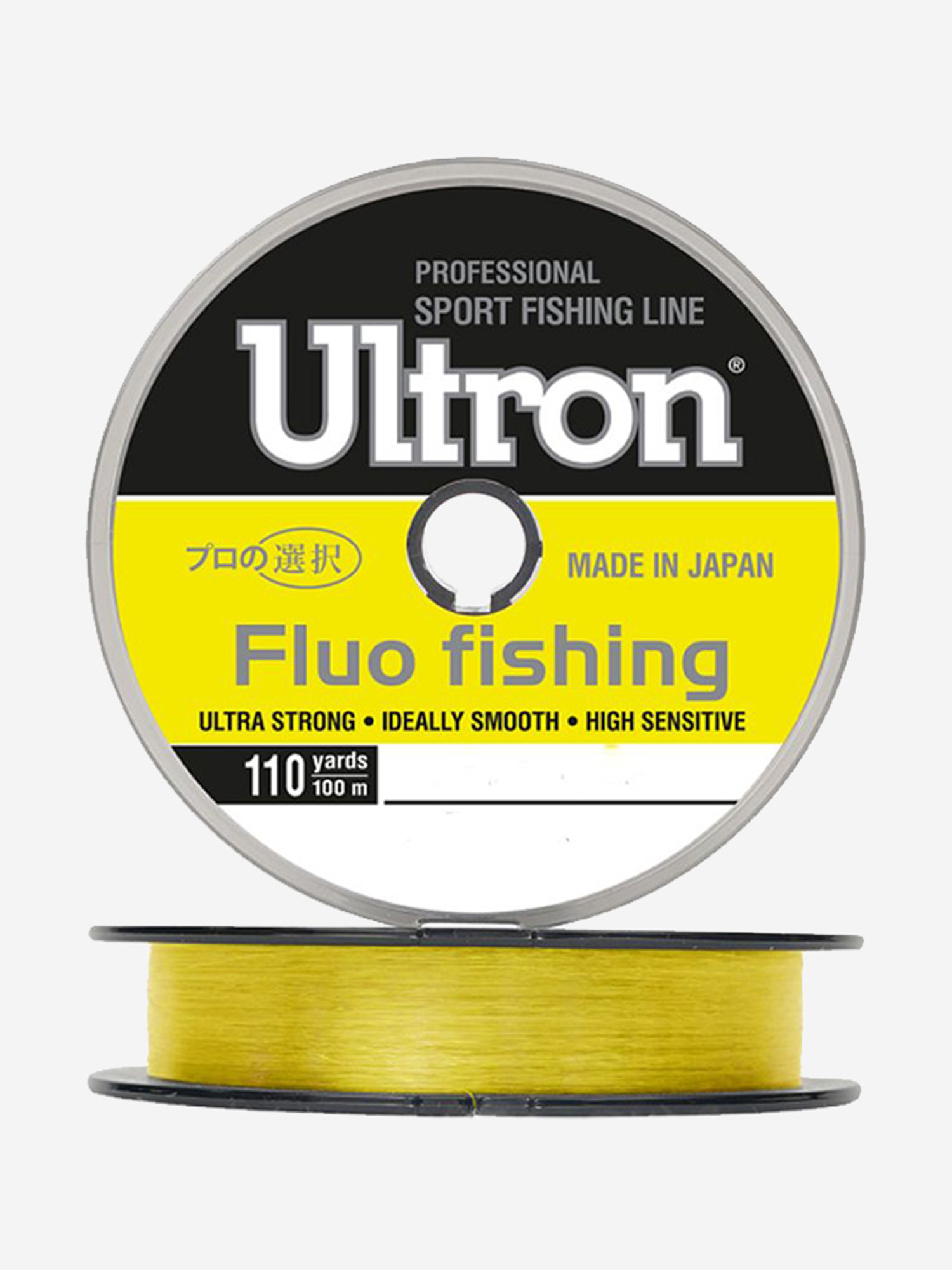 

Монофильная леска для рыбалки ULTRON Fluo Fishing 0,22 мм, 5,5 кг, 100 м, флуоресцентная, 1 штука, Желтый