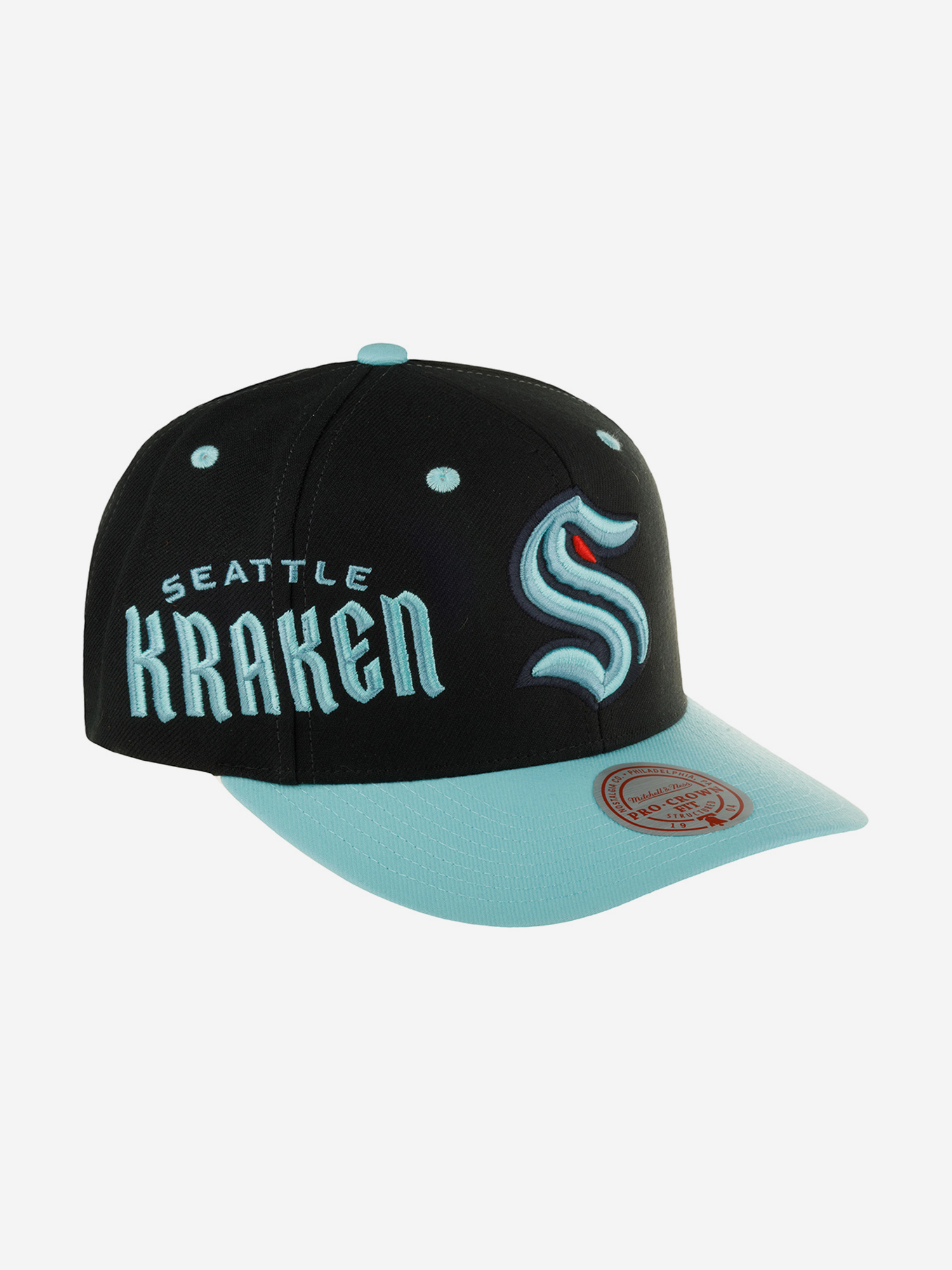 Бейсболка MITCHELL NESS HHSS7311-SKRYYPPPBLCK Seattle Kraken NHL (черный), Черный 59-292XDOXM4K-70, размер Без размера - фото 2