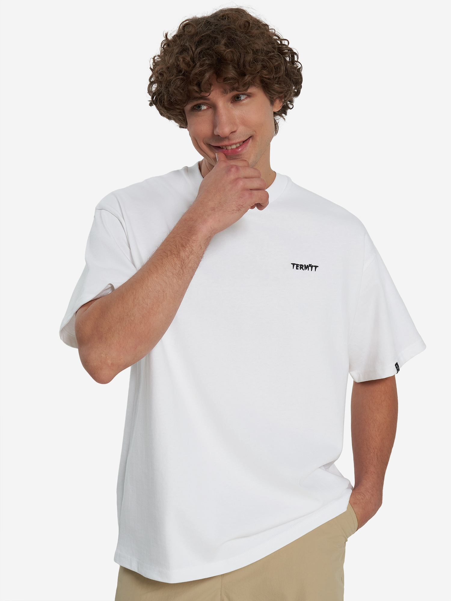 Футболка мужская оверсайз Termit, белый, арт. 142639trt-00
