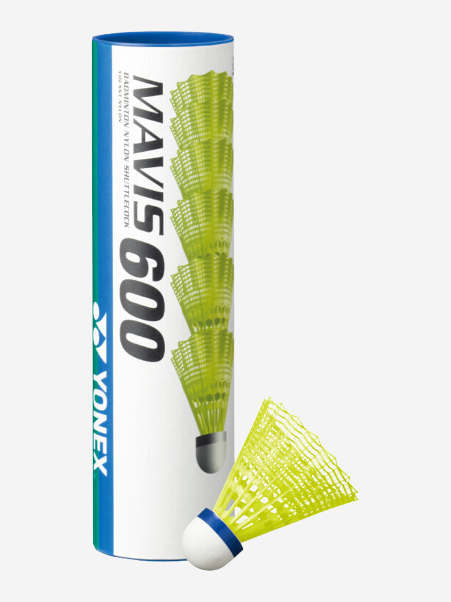 Изображение товара Бадминтонные воланы Yonex M600 (6 шт), желтые, нейлон, профессиональные