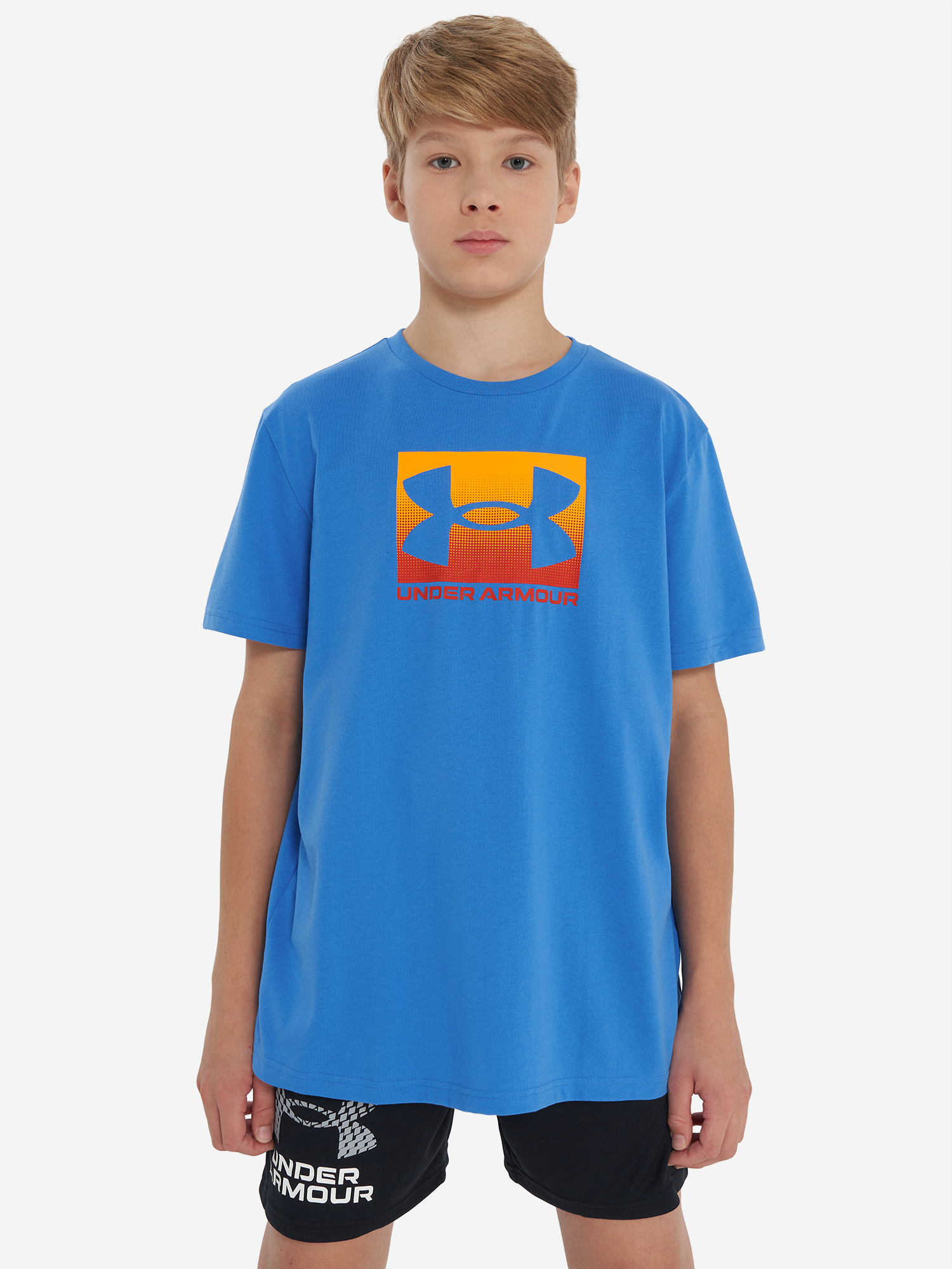 Футболка Under Armour Boxed Sports Update, синий, арт. 1388672u0f-402