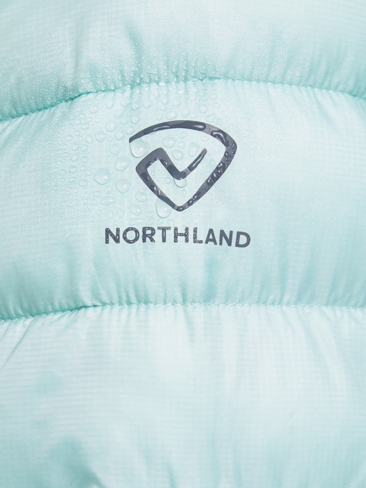 фото Пуховик женский northland, голубой