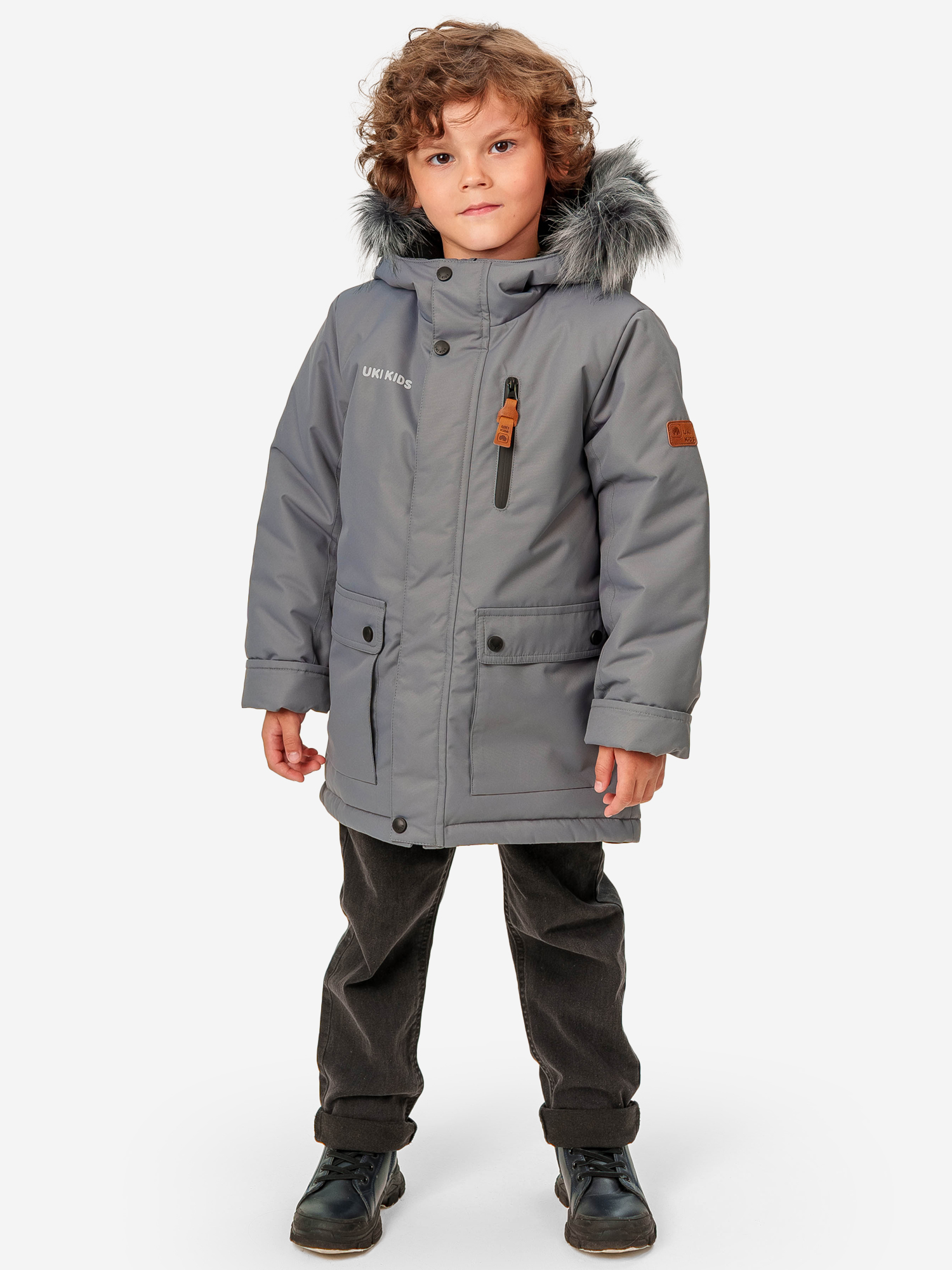 

Куртка зимняя детская UKI KiDS, Серый