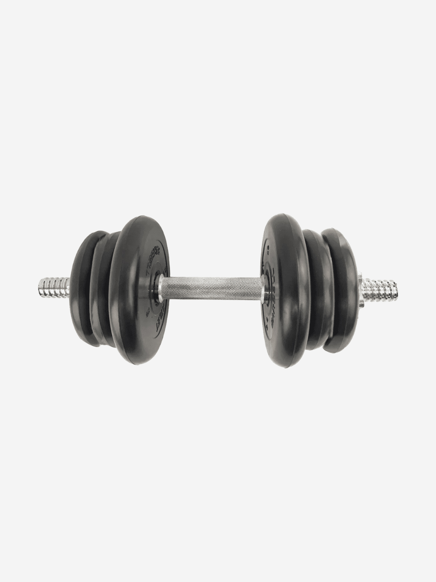 

Гантели разборные BARBELL ATLET 1 по 11.5 кг (хромированный гриф), Черный